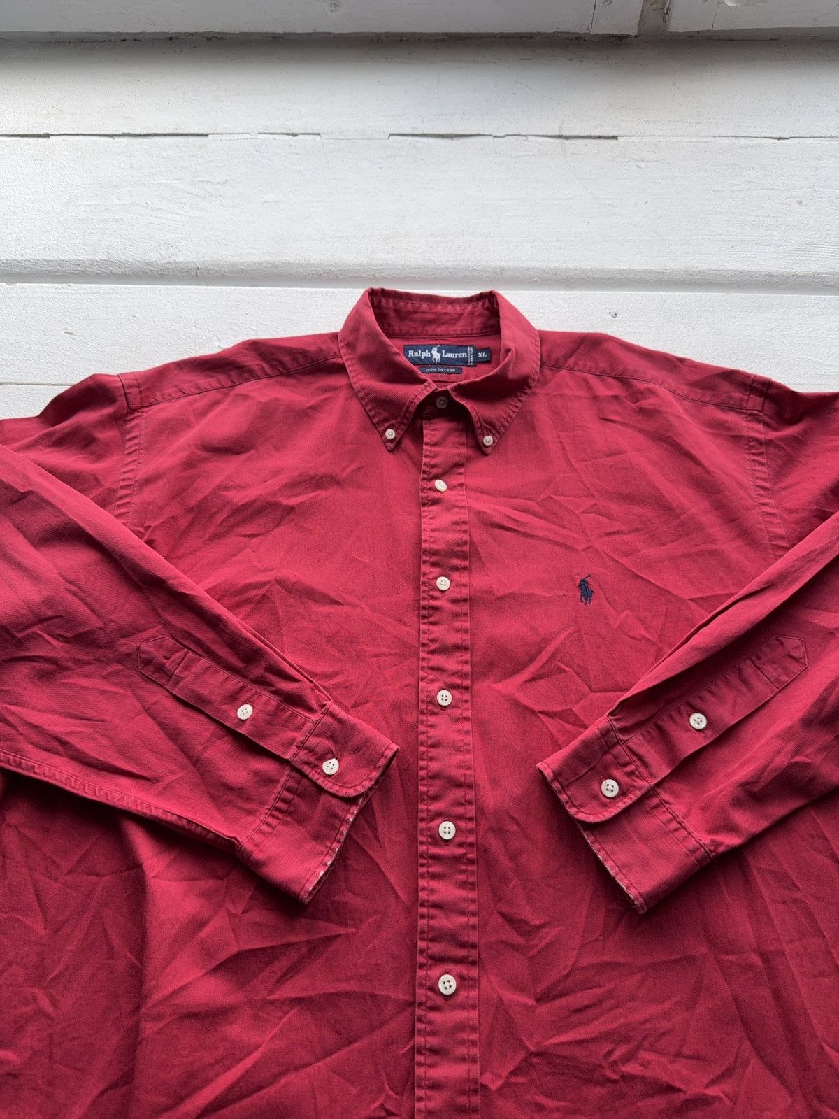 Polo Ralph Lauren Vintage Ralph Lauren faded Red Cotton Button-Down Shirt XL Size US XL / EU 56 / 4 - 6 Thumbnail