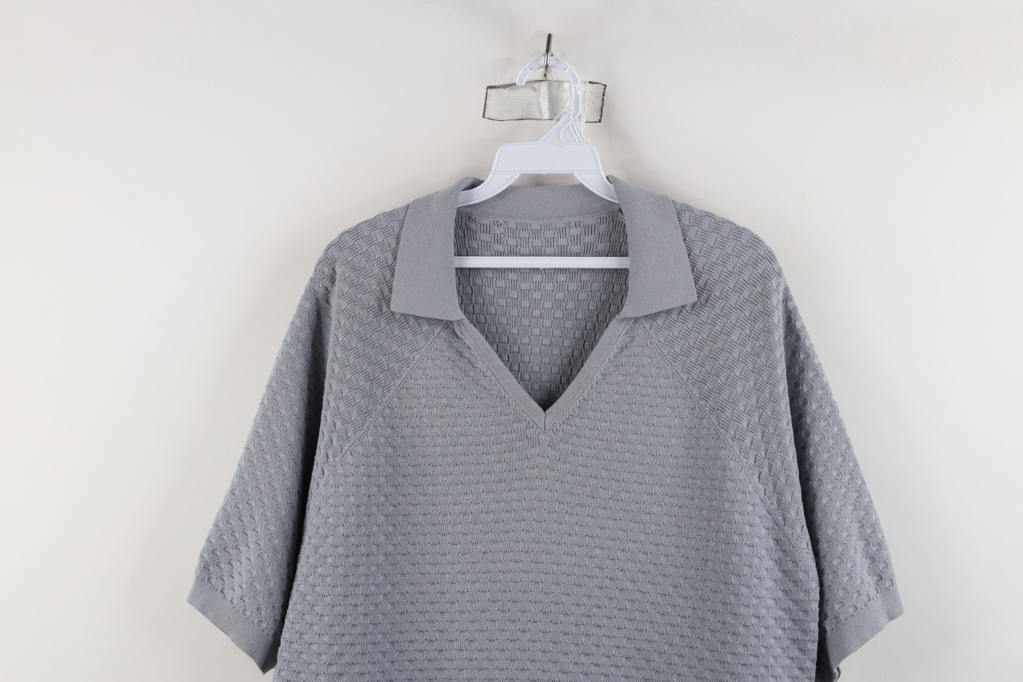 Vintage Vintage 90s Streetwear Knit Short Sleeve Collared Polo Size US XL / EU 56 / 4 - 2 Thumbnail