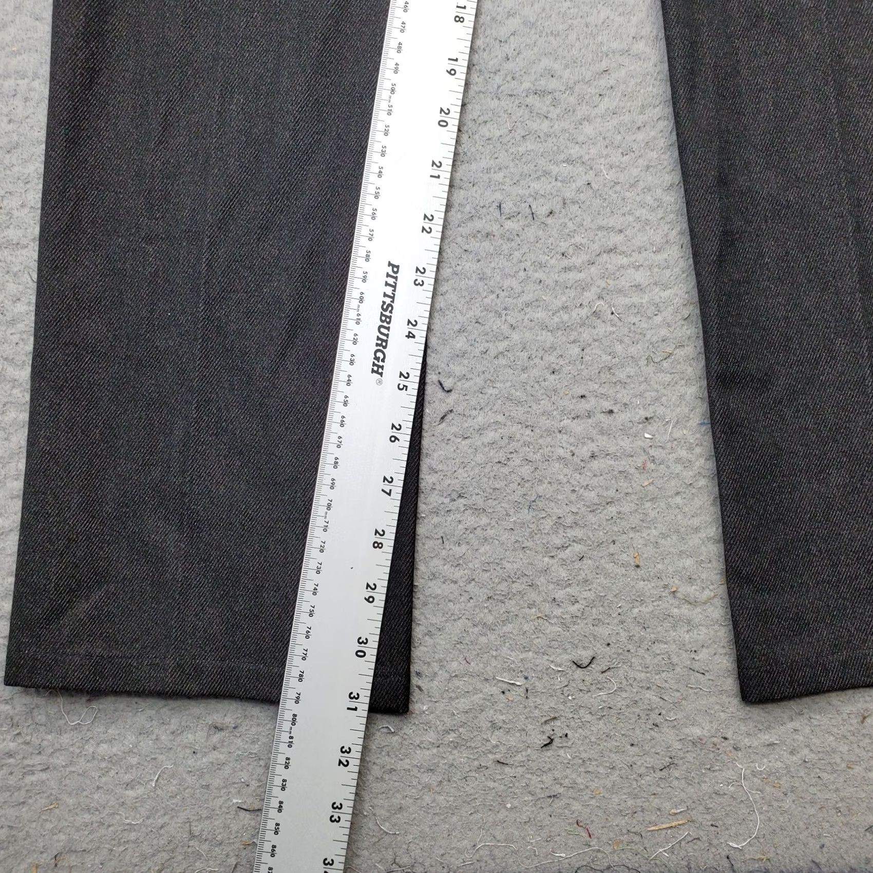 CLOT Peace of Cloth Panticular Pants Womens 4 Gray Stretch Flat Front Straight Leg Pants Size 27" / US 4 / IT 40 - 4 Thumbnail