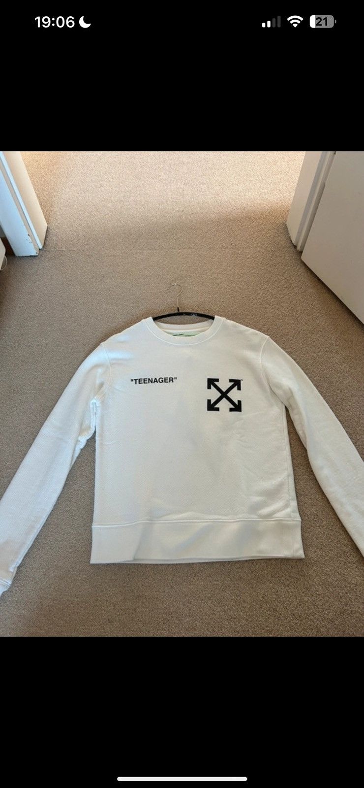 OFF-WHITE TEENAGER バート・シンプソン スウェット OFF-WHITE