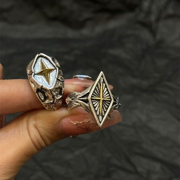 Jewelry Dark Jewelry Rings Open Size Chrome Ring (Size 7-13) Size ONE SIZE - 6 Thumbnail