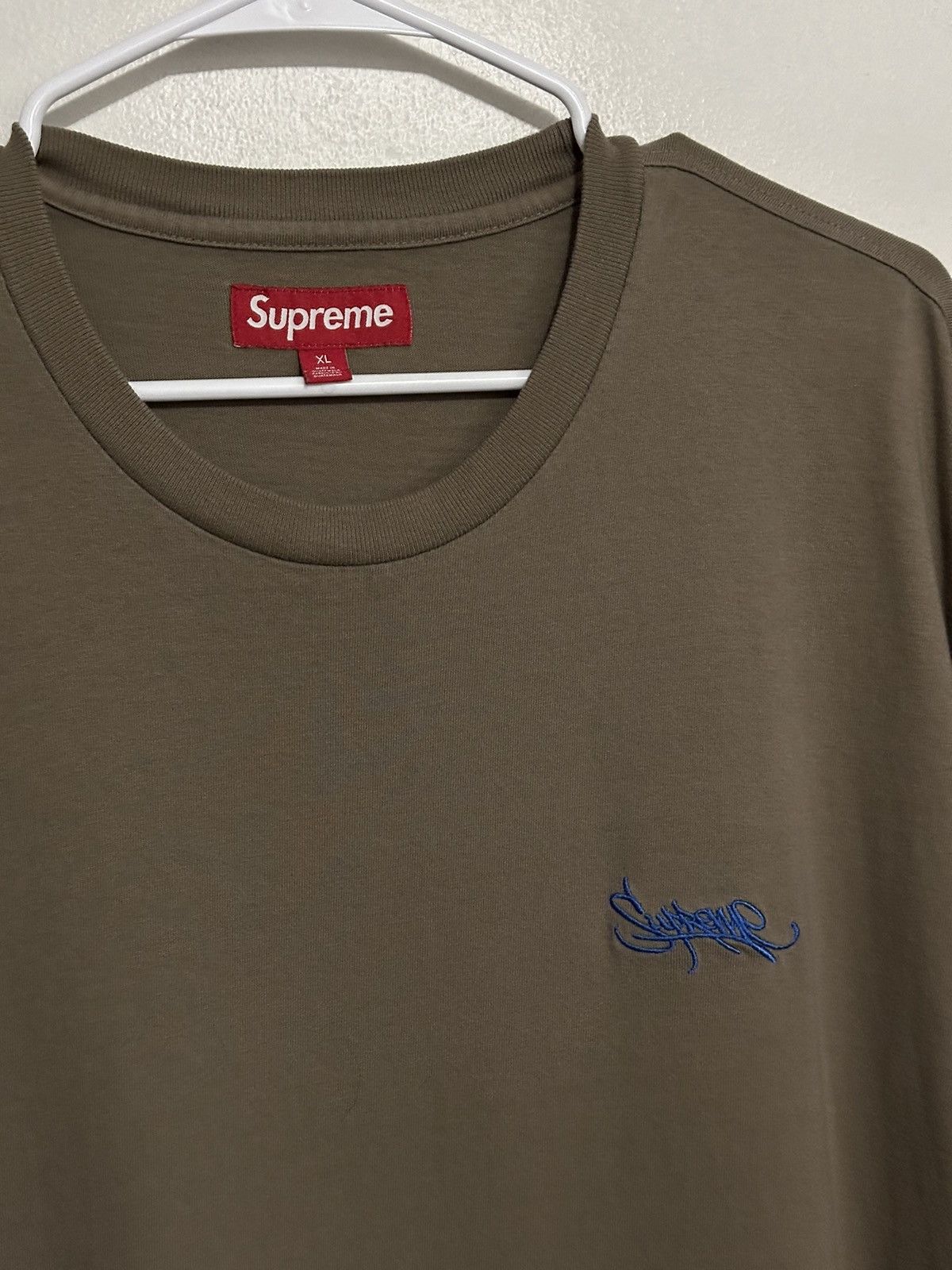 Supreme Supreme Washed Tag S/S Top Tee Size US XL / EU 56 / 4 - 2 Thumbnail