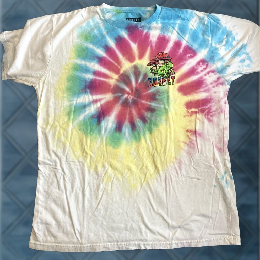 Vintage Boxset T-Shirt - Home Sweet Gnome - Short Sleeve Tie Dye Crew Neck - Men's XL Size US XL / EU 56 / 4 - 1 Thumbnail