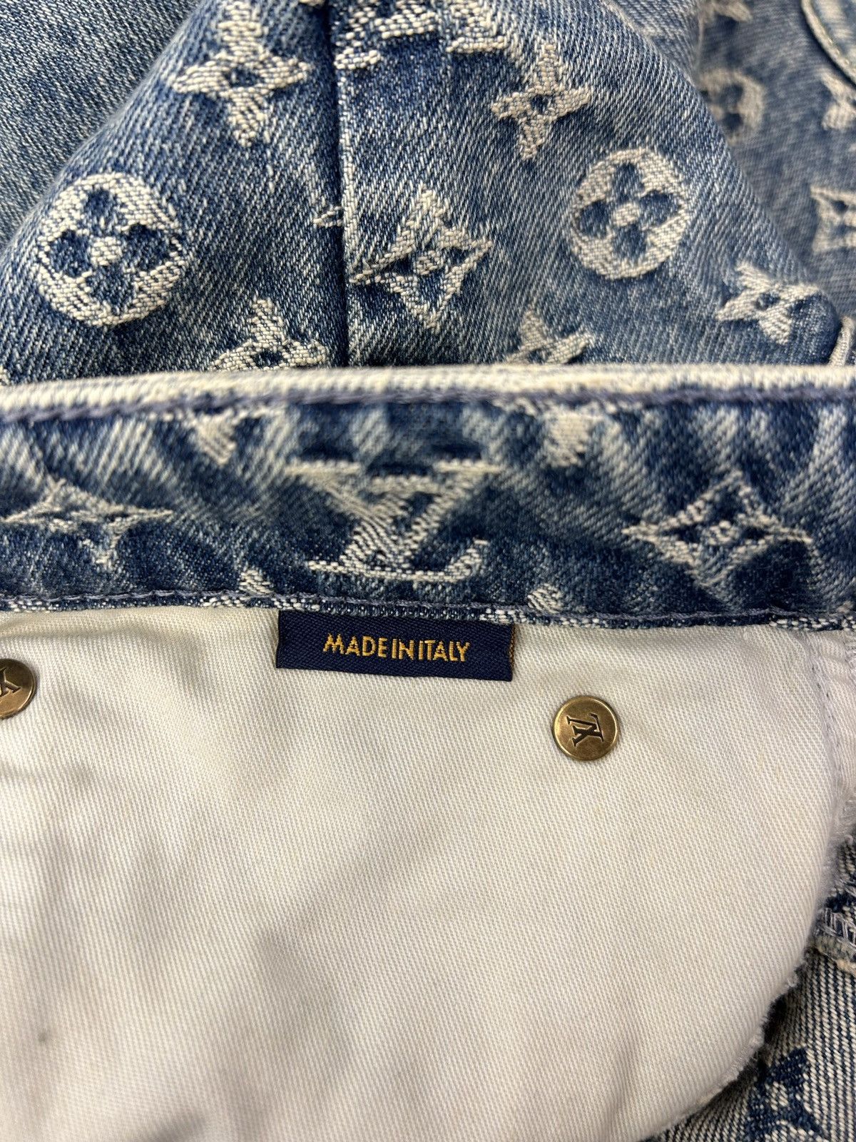 Louis Vuitton × Nigo LOUIS VUITTON X NIGO MONOGRAM PATCHWORK DENIM JEANS Size US 36 / EU 52 - 6 Thumbnail