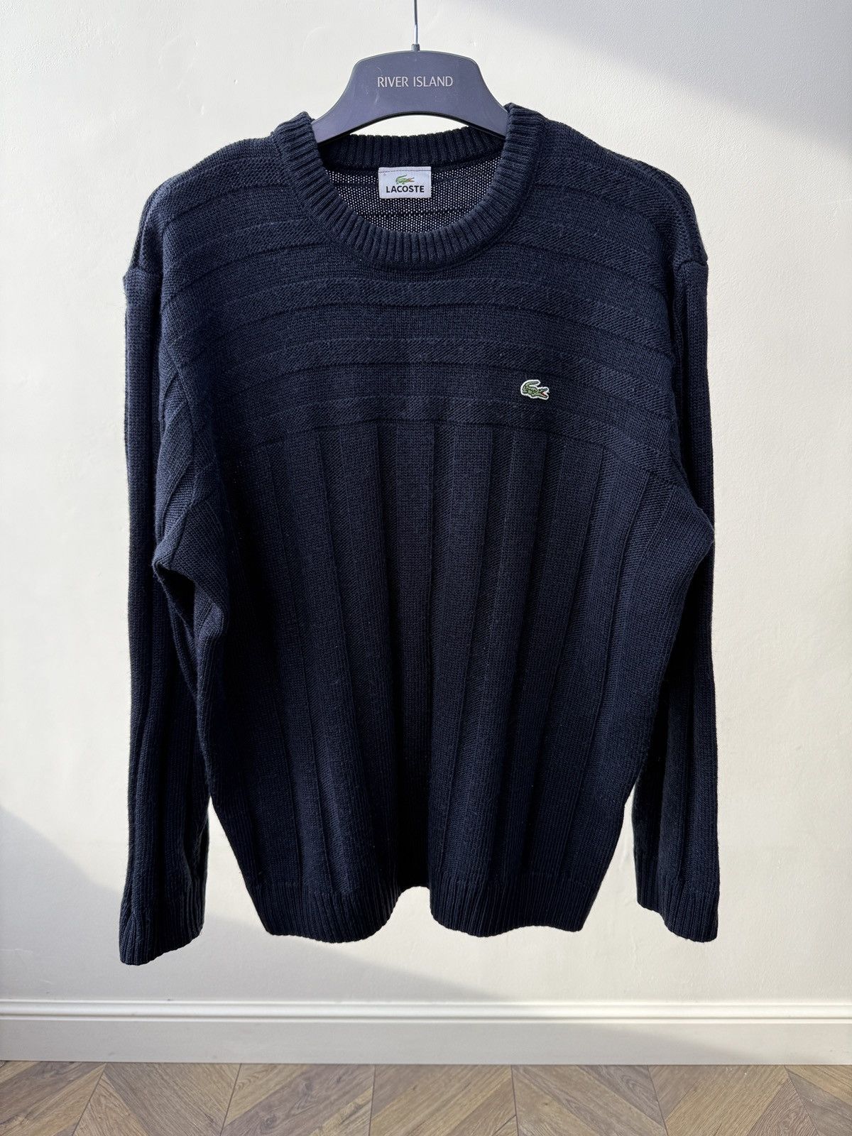Lacoste Vintage Lacoste wool knit Baggy 90s sweater Size US L / EU 52-54 / 3 - 1 Thumbnail