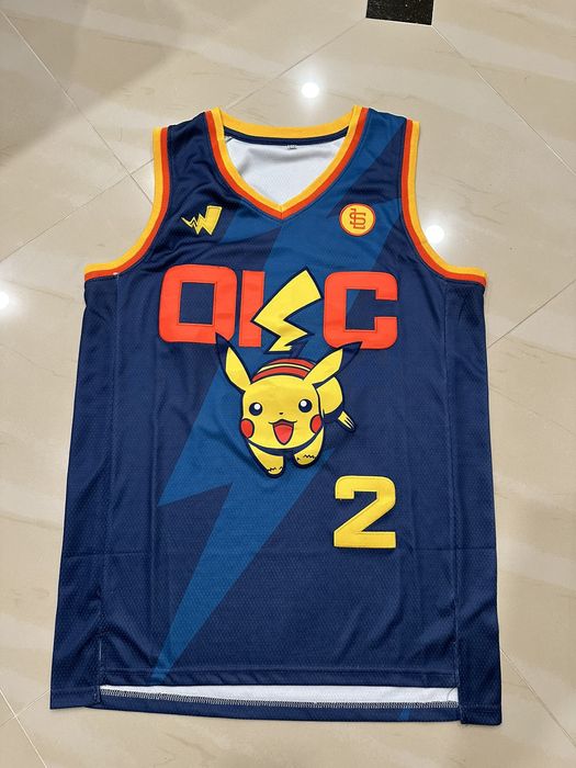 NBA NBA x Pokemon x Luc Samanski - Pikachu OKC Jersey | Grailed
