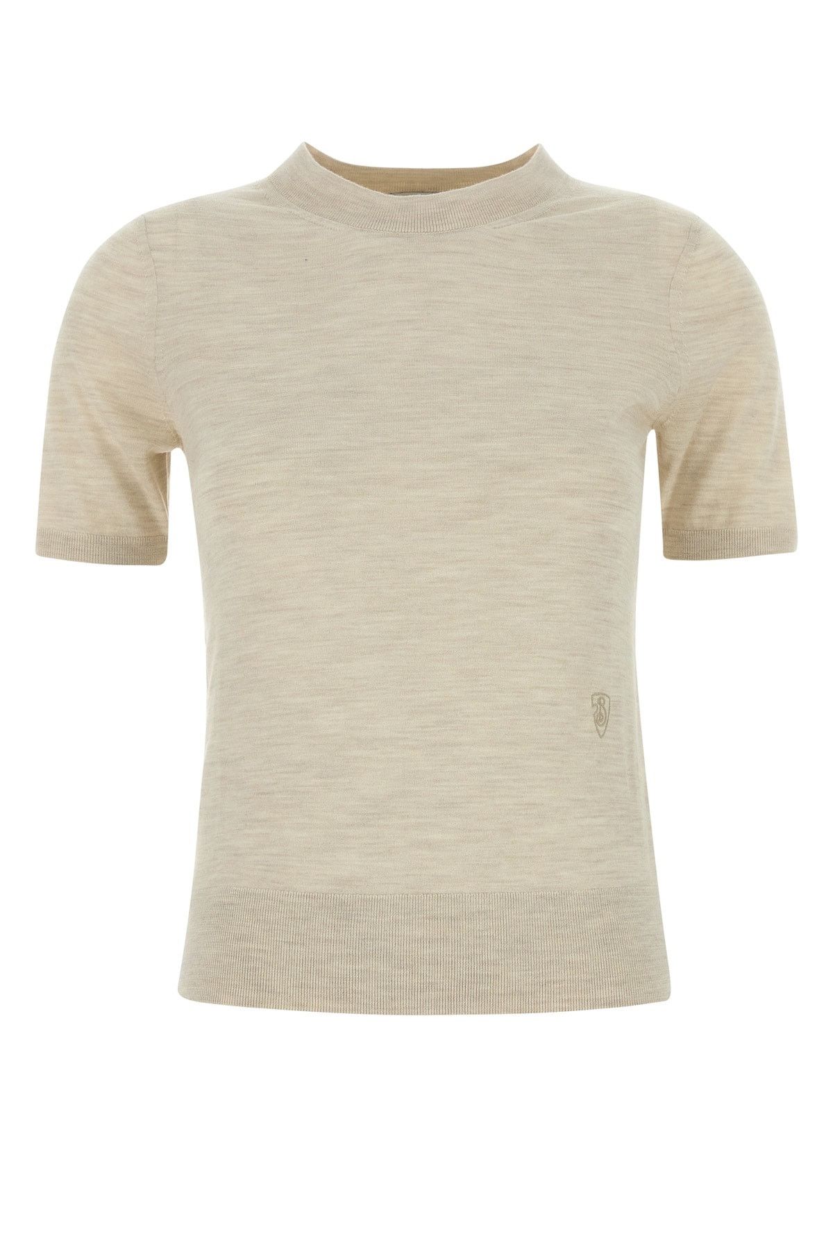 Tシャツ・カットソー Burberry SS25 Sand wool t-shirt (8101955 A4186) Burberry Sand Wool T-Shirt 100% Wool Beige – LOZURI®