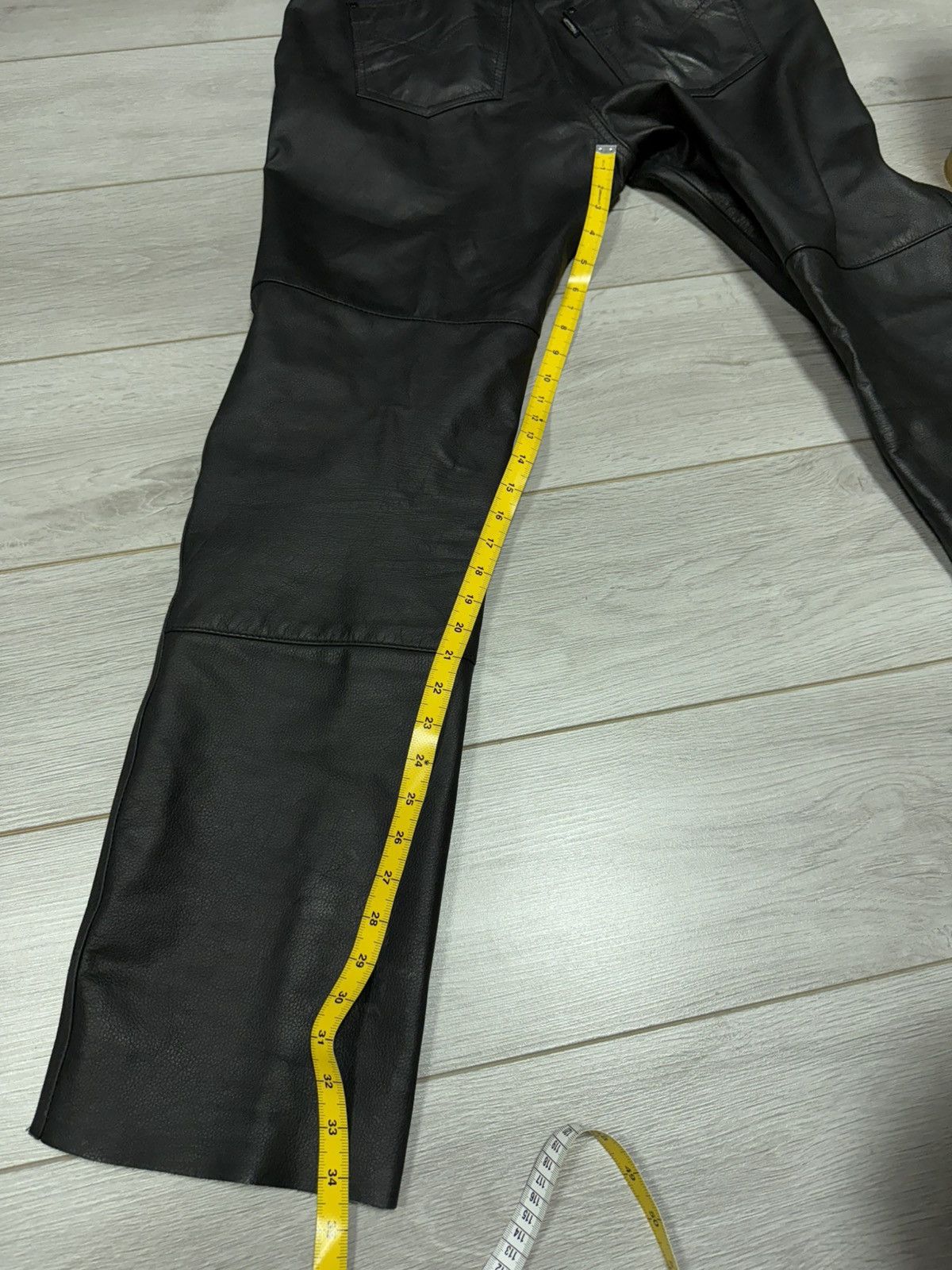 Vintage Polo racing vintage leather pants straight 36 size Size US 36 / EU 52 - 11 Thumbnail