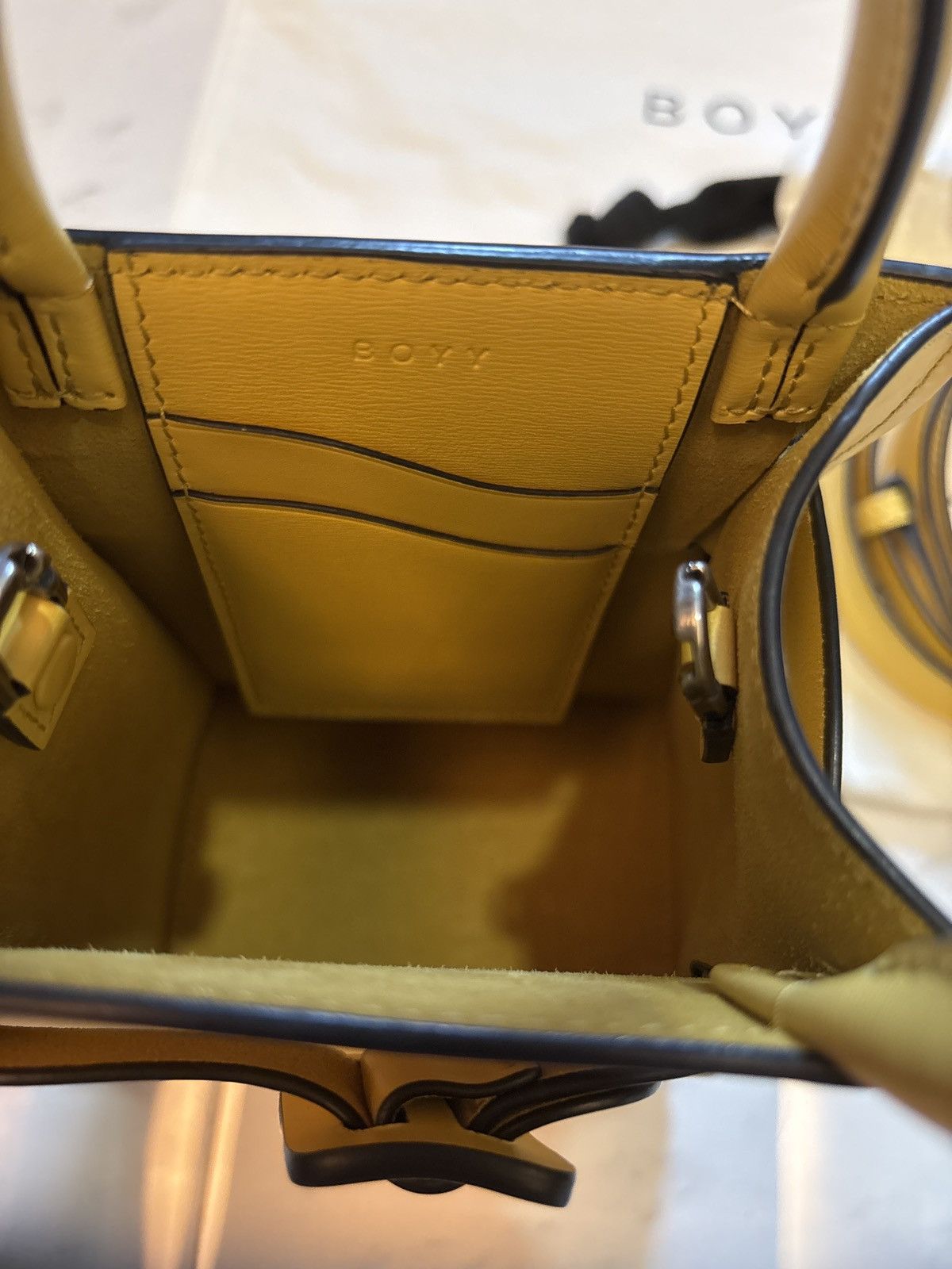 BOYY BOYY Bobby Tourist Yellow Handbag Size ONE SIZE - 4 Thumbnail