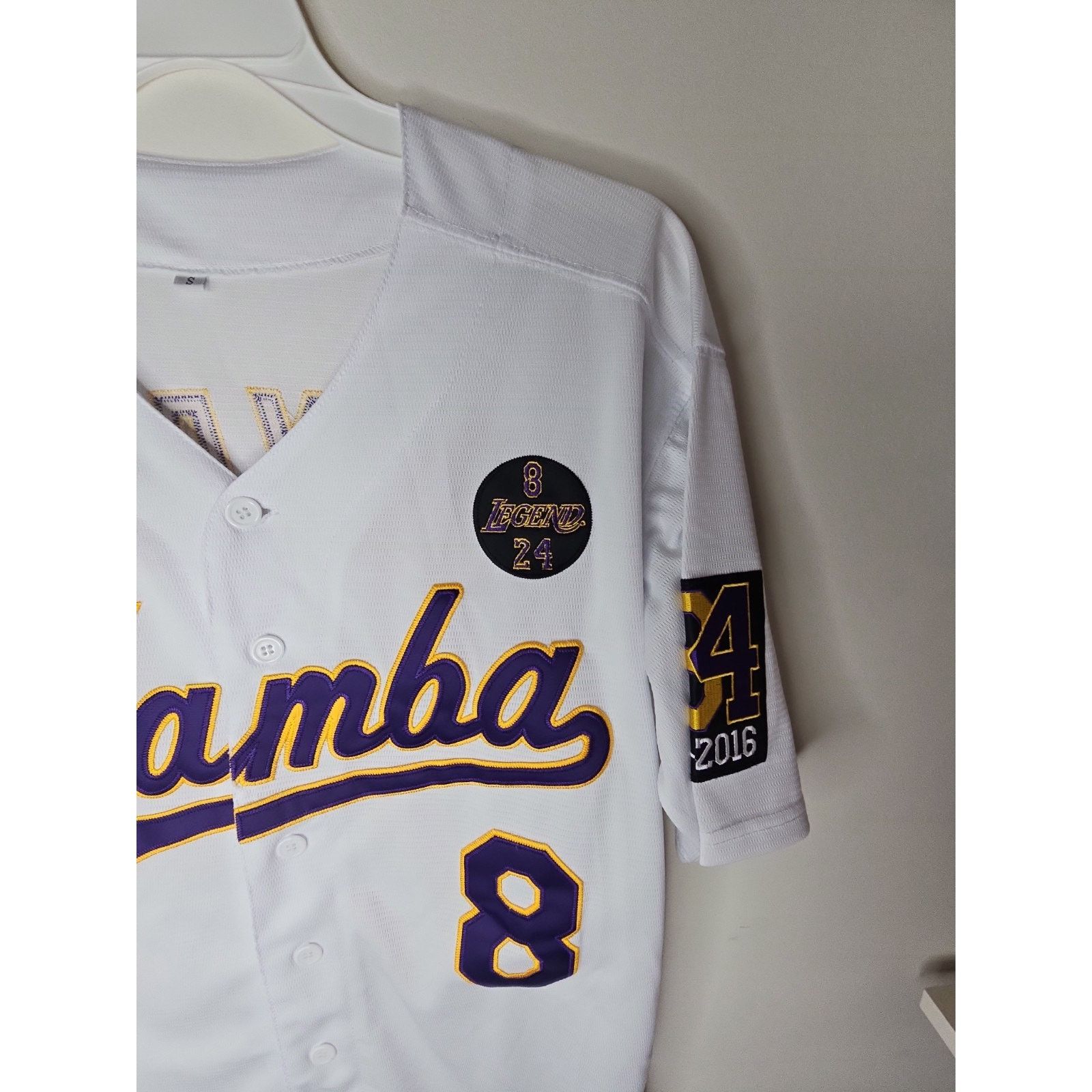 NBA KOBE BRYANT Custom Baseball MAMBA Forever Jersey Size Small Size US S / EU 44-46 / 1 - 4 Thumbnail
