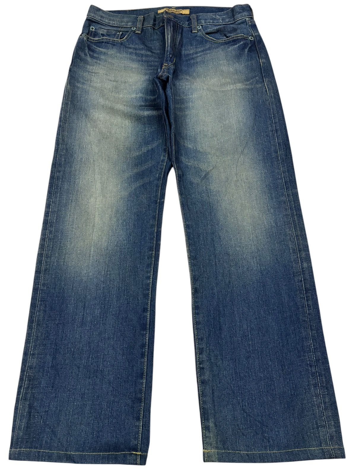 Japanese Brand × Kaihara Denim Vintage Kaihara Uniqlo S-002 Faded Washed Jeans Size US 31 - 1 Thumbnail