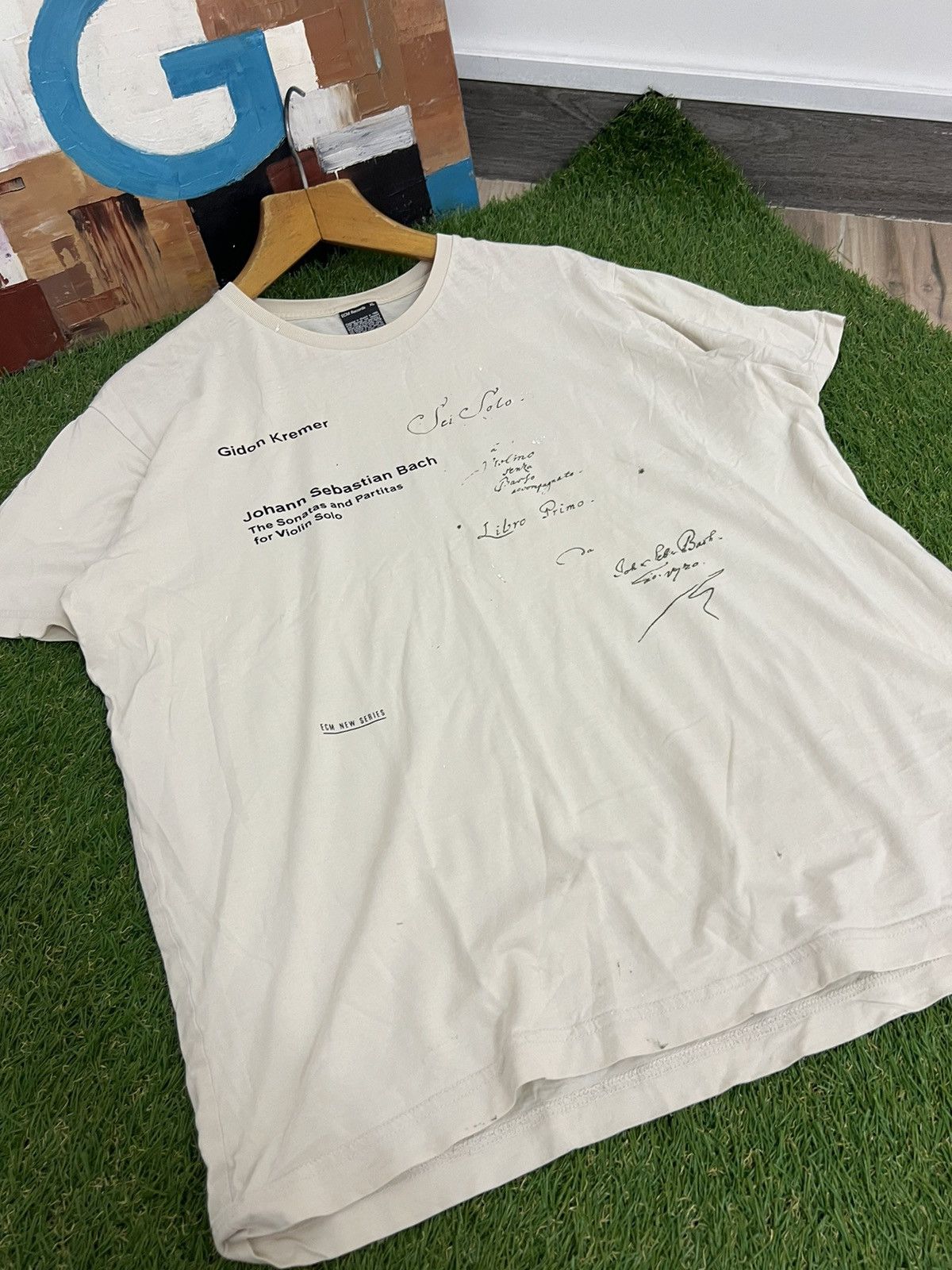 Band Tees × Uniqlo UNIQLO x ECM RECORDS vintage japan 2002 distressed T Shirt Size US XL / EU 56 / 4 - 4 Thumbnail