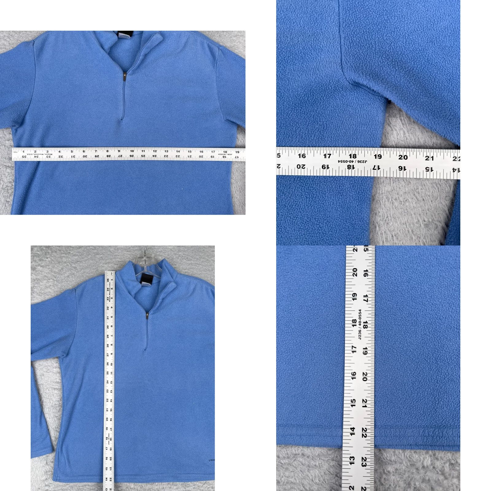 Patagonia Patagonia Sweater Womens M Blue 1/4 Zip Mock Neck Fleece Capilene Polyester Pullover Size M / US 6-8 / IT 42-44 - 8 Thumbnail