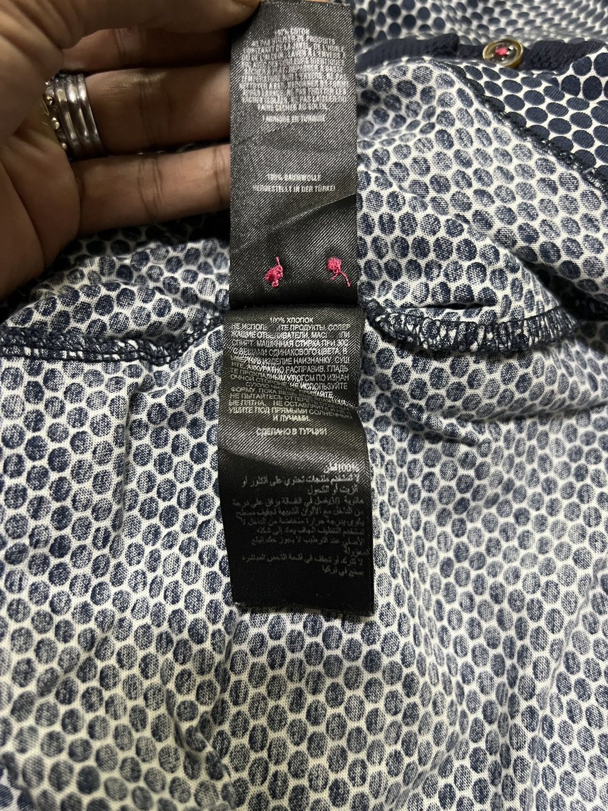 Designer × Ted Baker TED BAKER POLKADOT POLO SHIRT Size US S / EU 44-46 / 1 - 9 Thumbnail