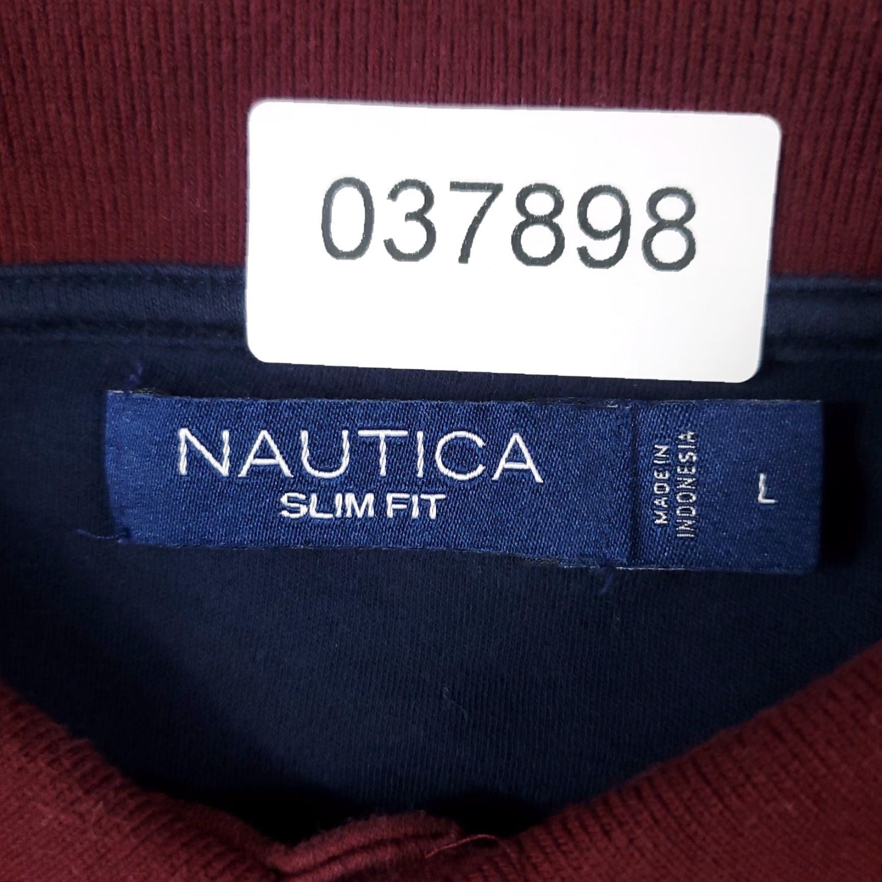 Nautica Nautica Polo Shirt Large Red Solid Short Sleeve Activewear Mens Size US L / EU 52-54 / 3 - 7 Thumbnail