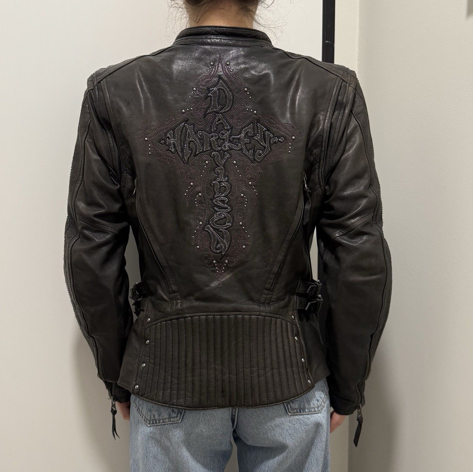 Harley Davidson DDP Harley Davidson Womens Leather Jacket size M Size M / US 6-8 / IT 42-44 - 3 Thumbnail