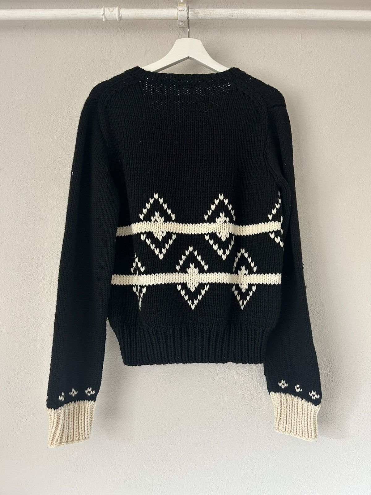Prada Knit Sweater with Geometric Pattern Size US M / EU 48-50 / 2 - 2 Thumbnail