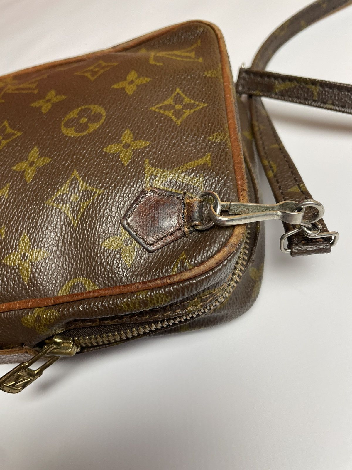 Louis Vuitton × Vintage Louis Vuitton Monogram Danube Messenger Brown Size ONE SIZE - 12 Thumbnail