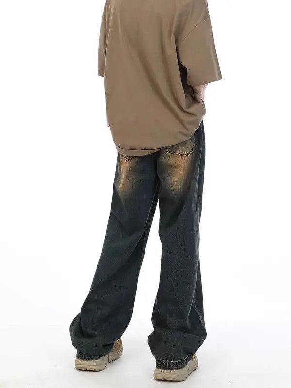 VIBE Vintage washed distressed casual jeans Size US 34 / EU 50 - 5 Thumbnail