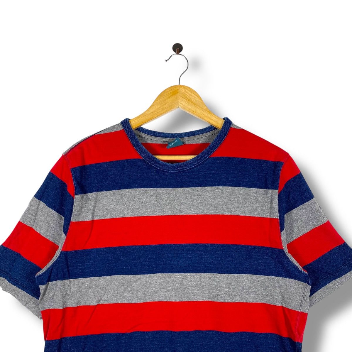 Eternal × Japanese Brand Japanese Brand ETERNAL Real Blue Striped Tee Shirt Large Size US L / EU 52-54 / 3 - 2 Thumbnail