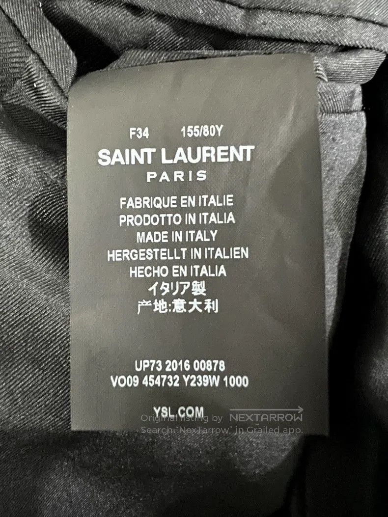 Saint Laurent Paris Saint Laurent Paris Black wool coat Size XXS / US 00 / IT 34 - 5 Thumbnail