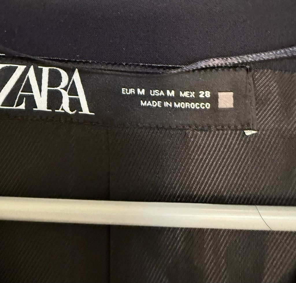 Zara Zara Navy Blue Tailored Short Waistcoat Vest V Neck M NWT Size M / US 6-8 / IT 42-44 - 4 Thumbnail