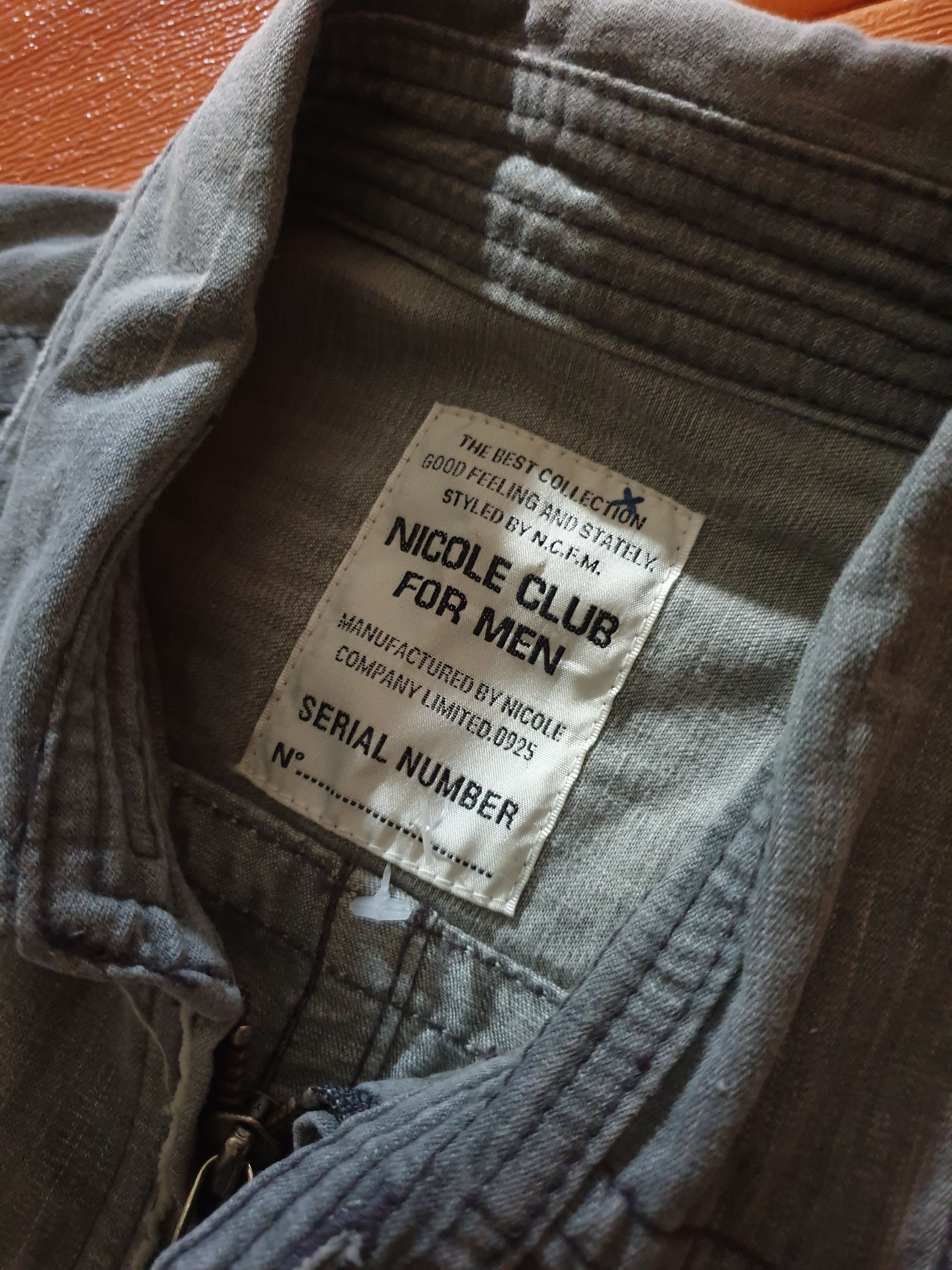 Nicole Club 💥Nicole club for man matsuda grey colour denim jacket Size US M / EU 48-50 / 2 - 2 Thumbnail