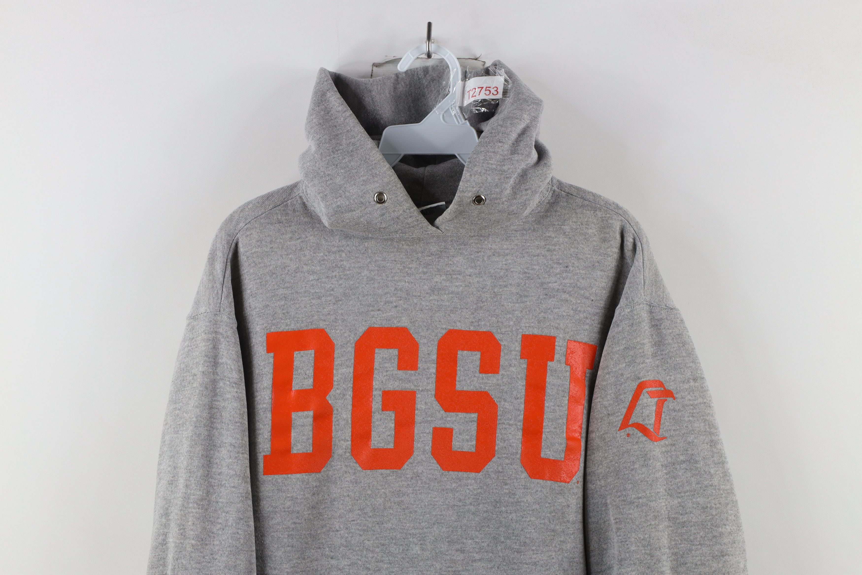 Vintage 90s State University Hoodie Sweatshirt Gray USA