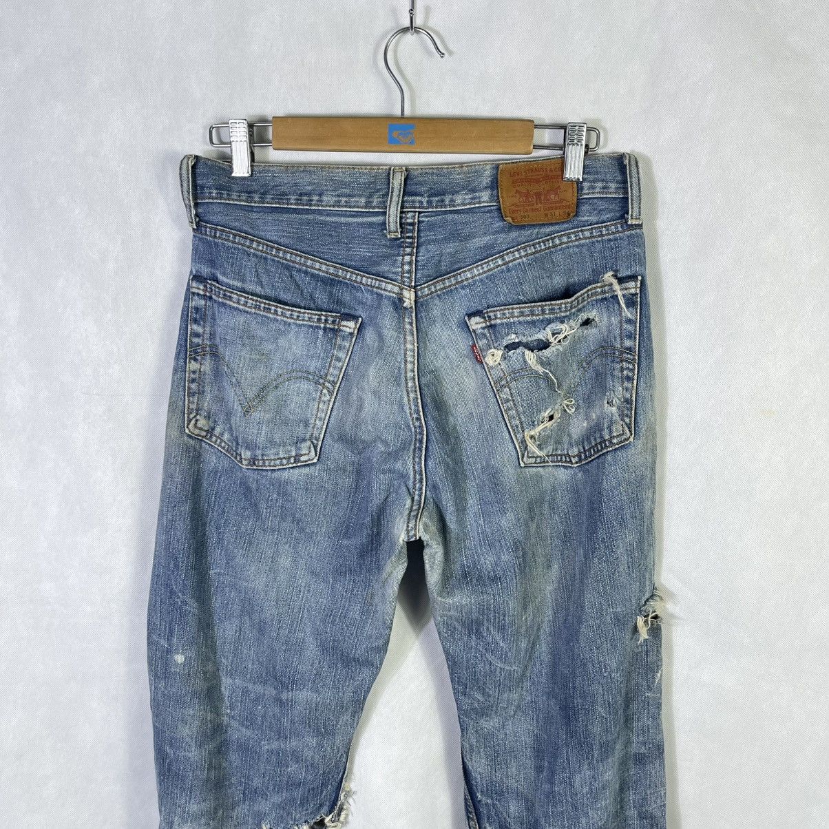 Levi's Vintage Clothing Vintage Levis 503 Distressed Trashed Jeans Size US 31 - 5 Thumbnail