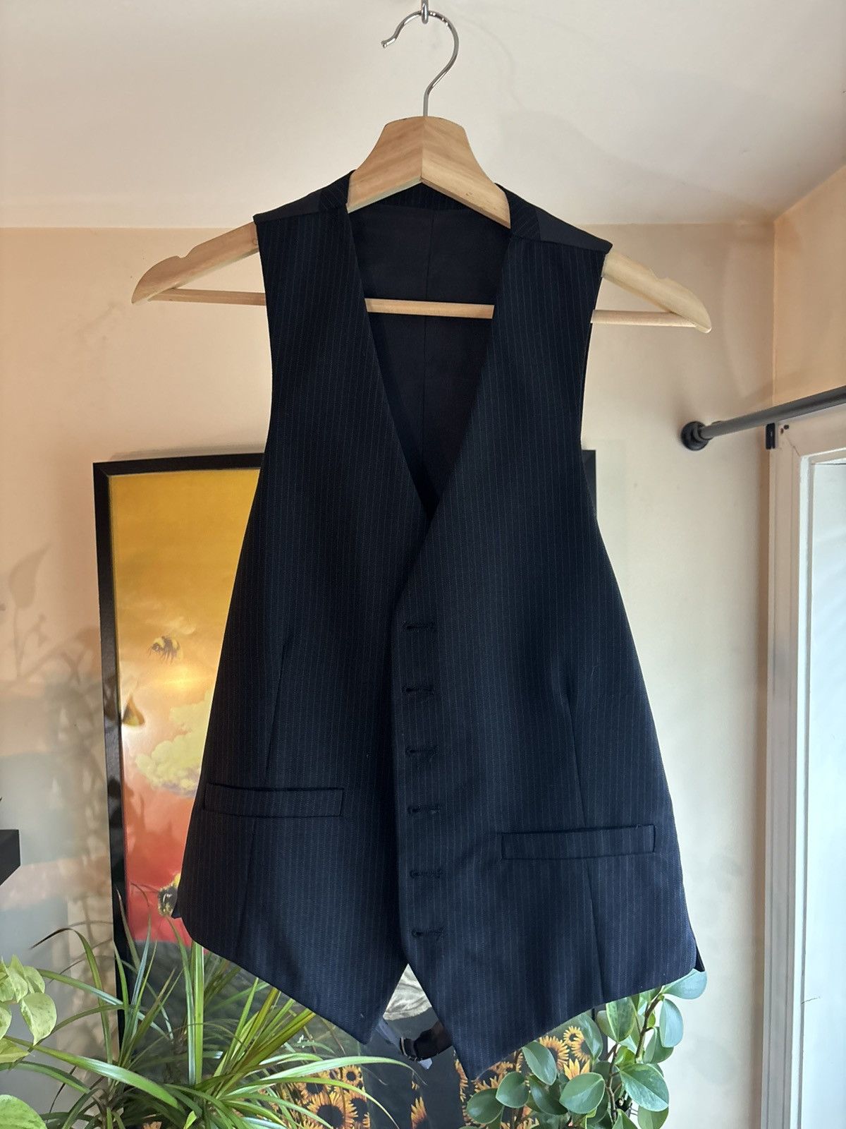 Vintage Vintage pinstriped suit vest Size 42R - 1 Thumbnail