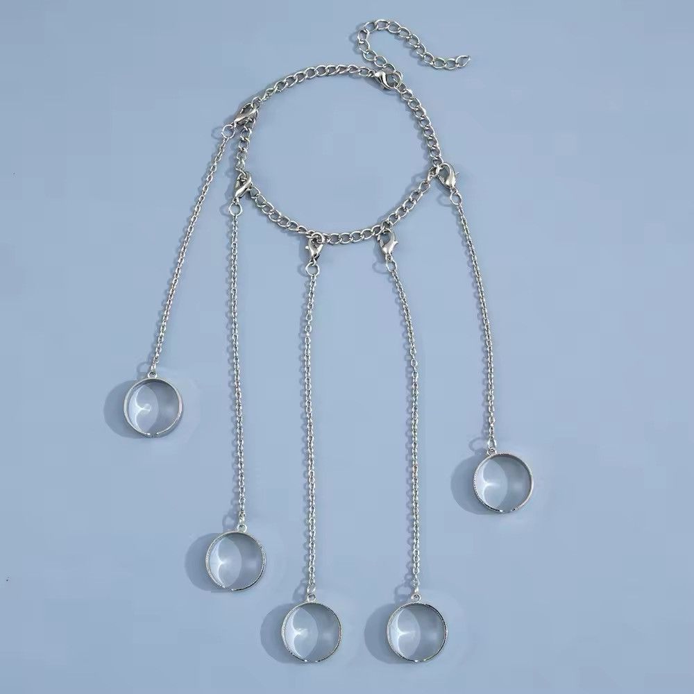 Jewelry × Vintage 1 set Adjustable Ring & Bracelet With Chain Size ONE SIZE - 2 Thumbnail