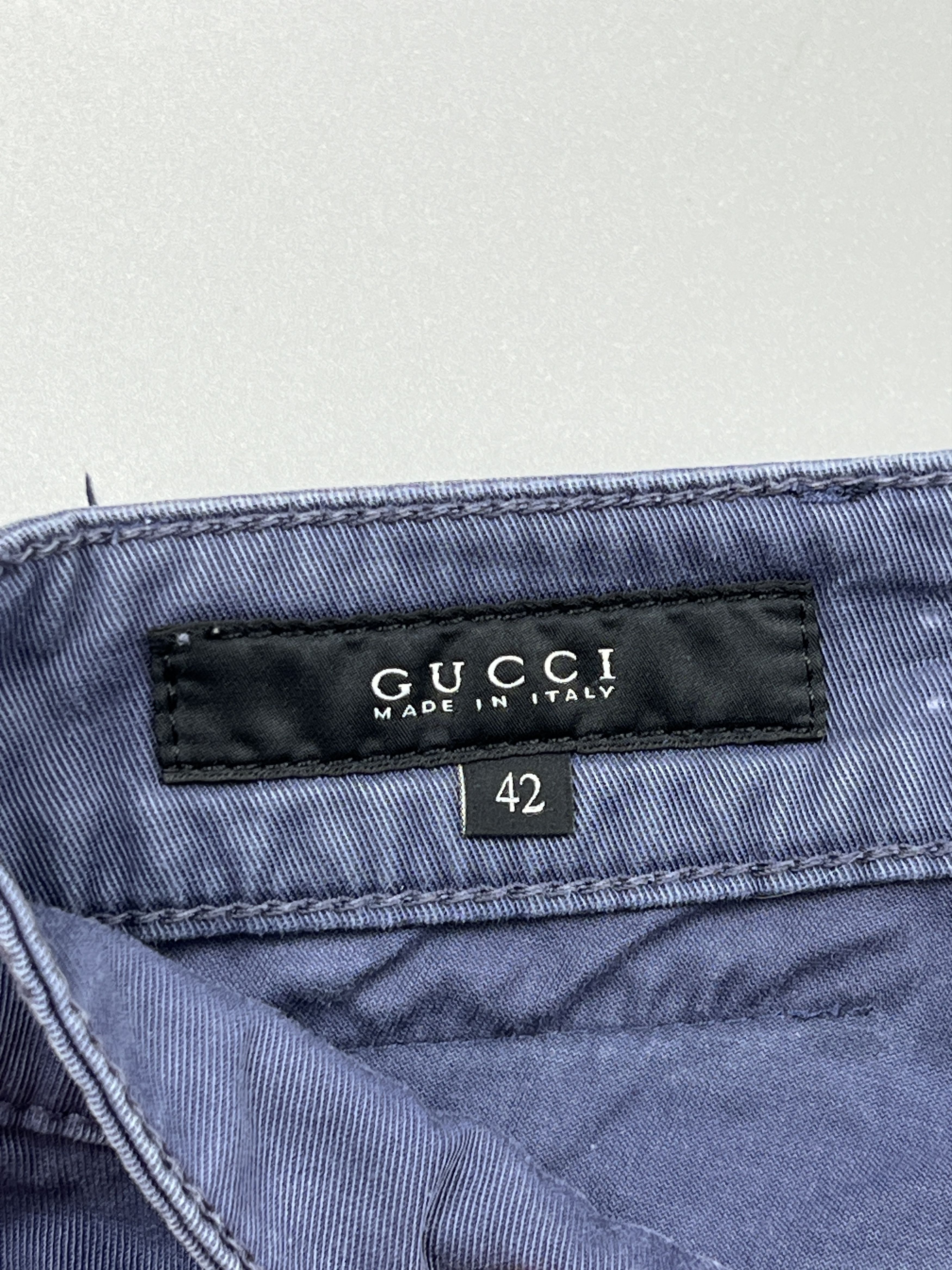 Gucci Gucci New Leggings Blue Denim Jeans Pants (Y0863) Size US 26 / EU 42 - 7 Thumbnail