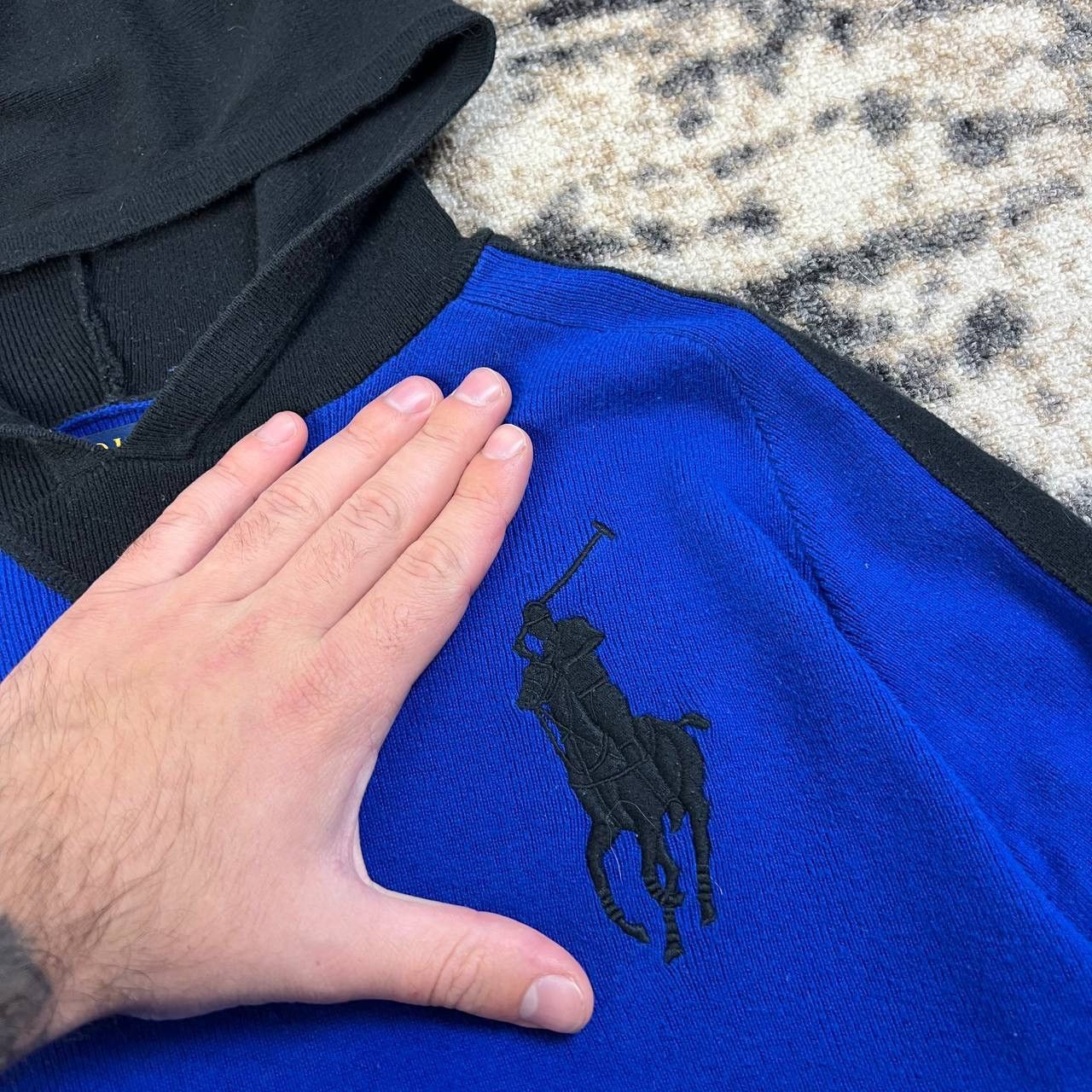 Polo Ralph Lauren Polo Ralph Lauren Big Logo Luxury Knit Hoodie Size US S / EU 44-46 / 1 - 4 Thumbnail