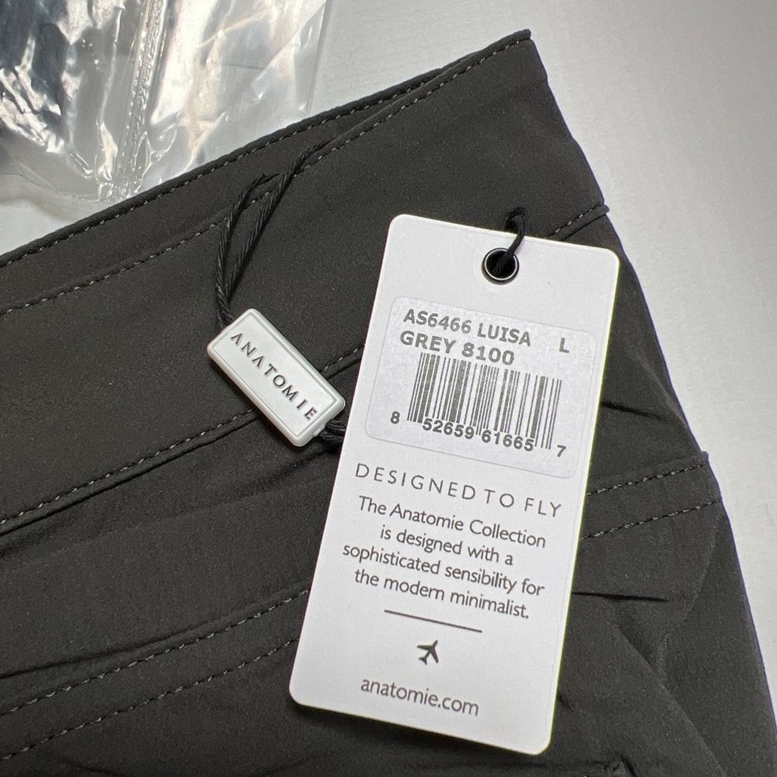 Other Anatomie Luisa 5-Pocket Skinny Pant SIZE L Gray Travel NWT Size 33" - 7 Thumbnail