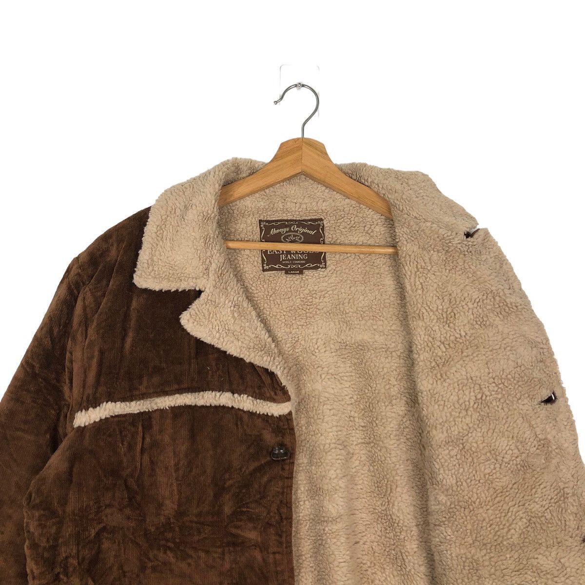 Japanese Brand 🔥90’s RARE EAST WOODS JEANING VELVET JACKET MINK FUR LINING Size US L / EU 52-54 / 3 - 9 Thumbnail