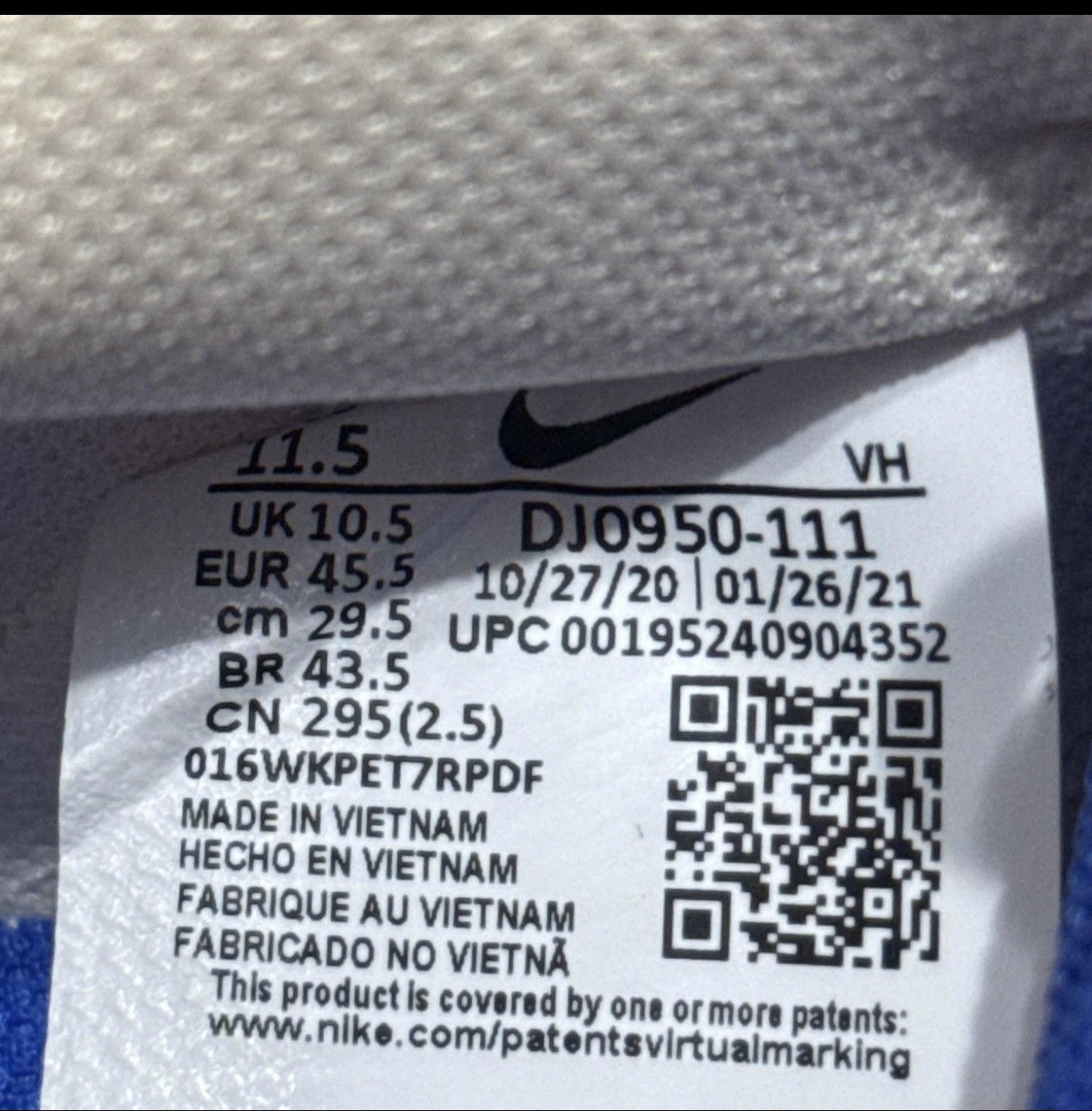 Nike × Off-White nike dunk low off white lot 16/50 Size US 11.5 / EU 44-45 - 6 Thumbnail