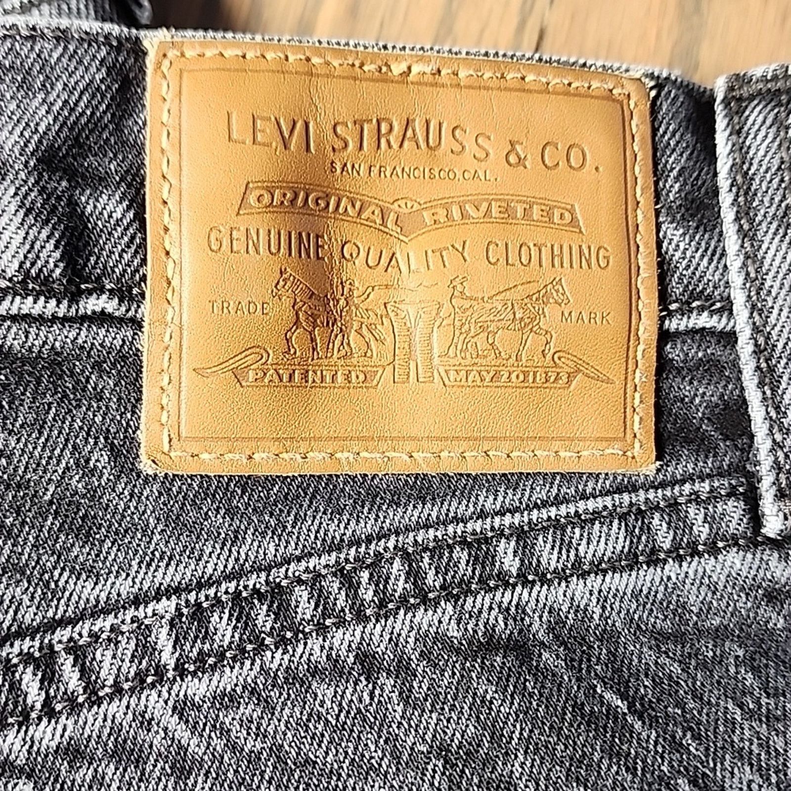 Levi's Levi's Men's Straight Jeans in Charcoal Size US 32 / EU 48 - 2 Thumbnail