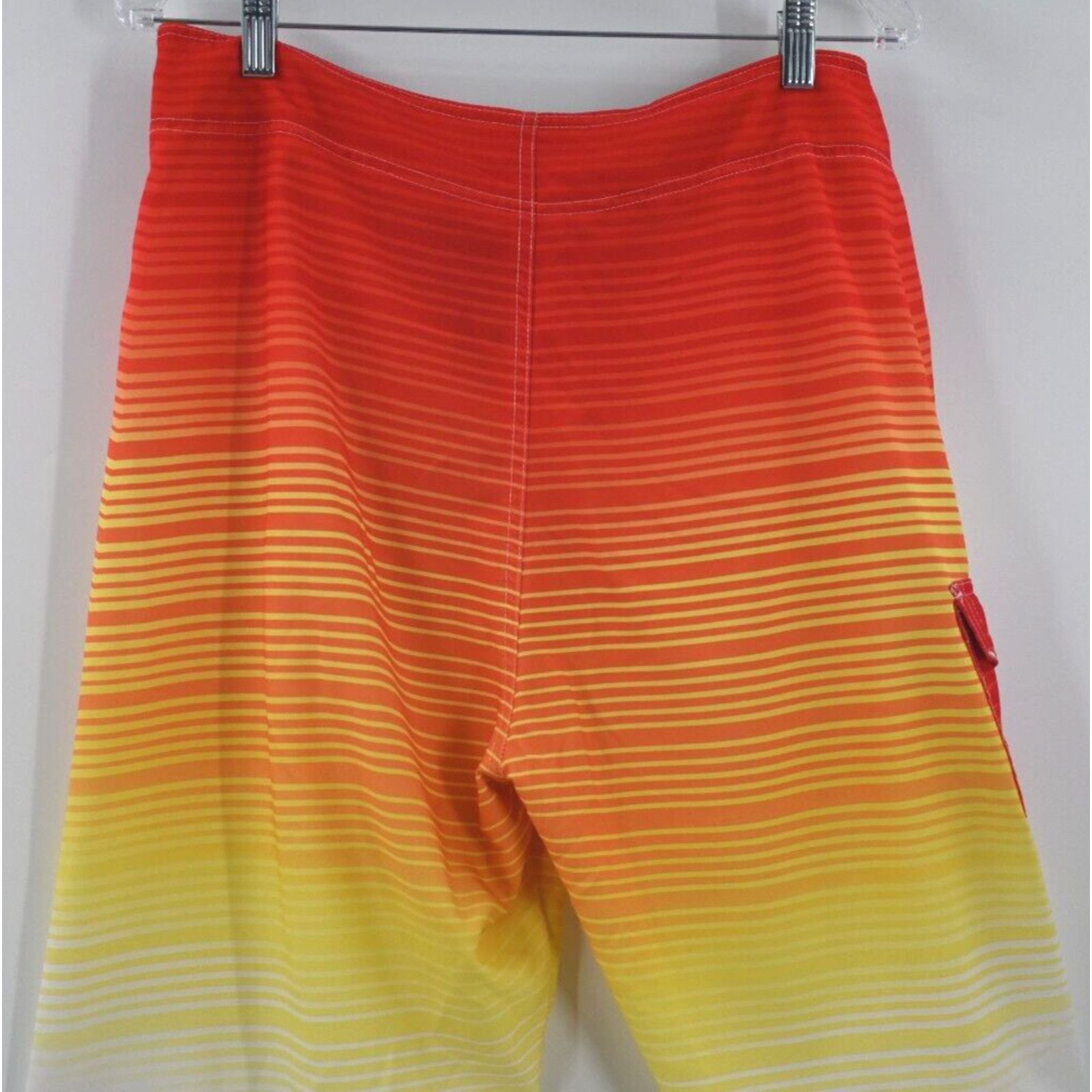 Ocean Current Ocean Current 34 Ombre Stripe Orange Unlined Board Shorts Size US 34 / EU 50 - 12 Thumbnail