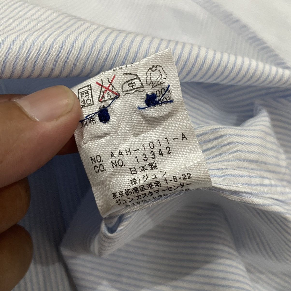 Japanese Brand Jun Men Button Up Shirt Workwear Yohji Yamamoto Style Size US M / EU 48-50 / 2 - 8 Thumbnail