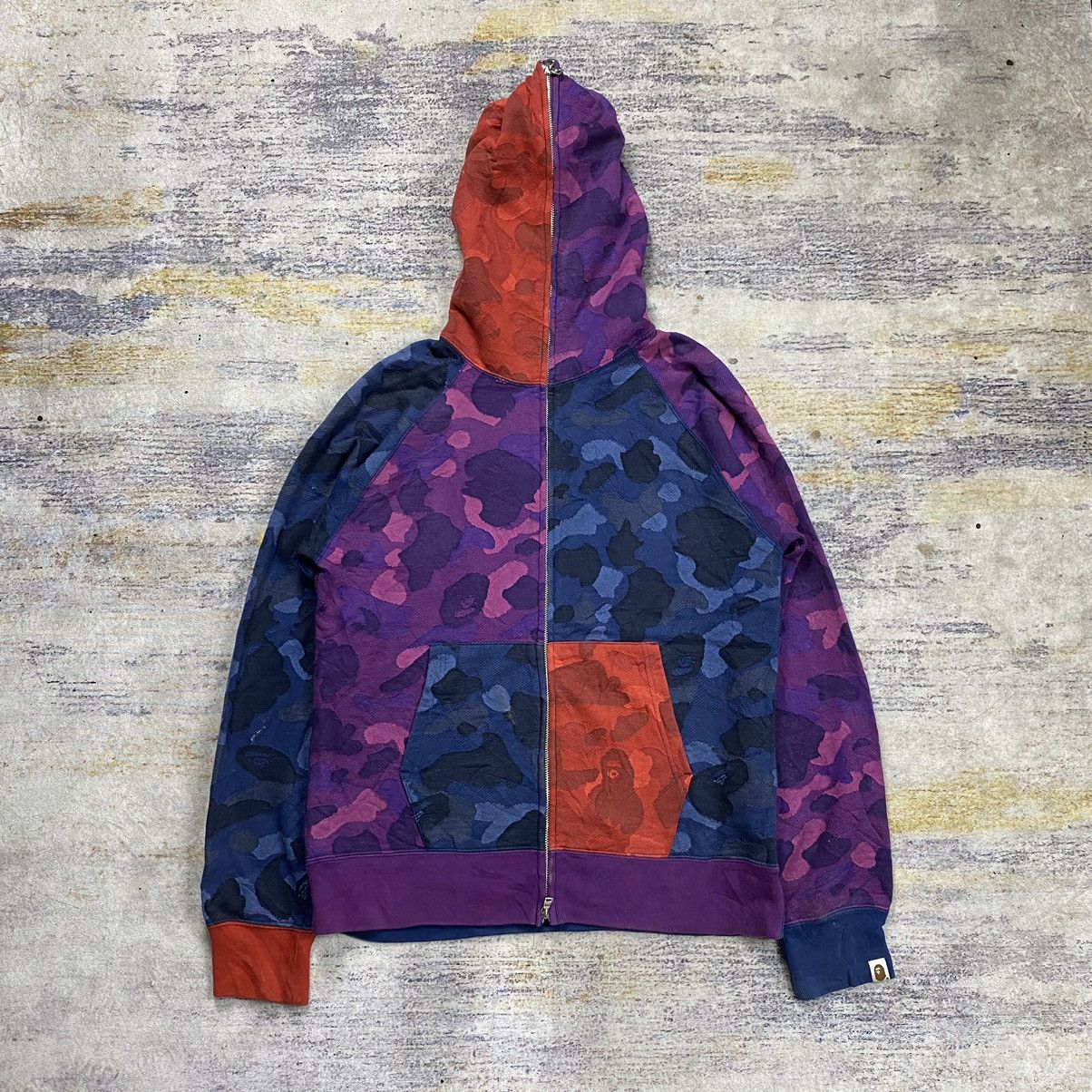 Bape bape candy multi color camouflage full zip hoodie Size US L / EU 52-54 / 3 - 1 Thumbnail