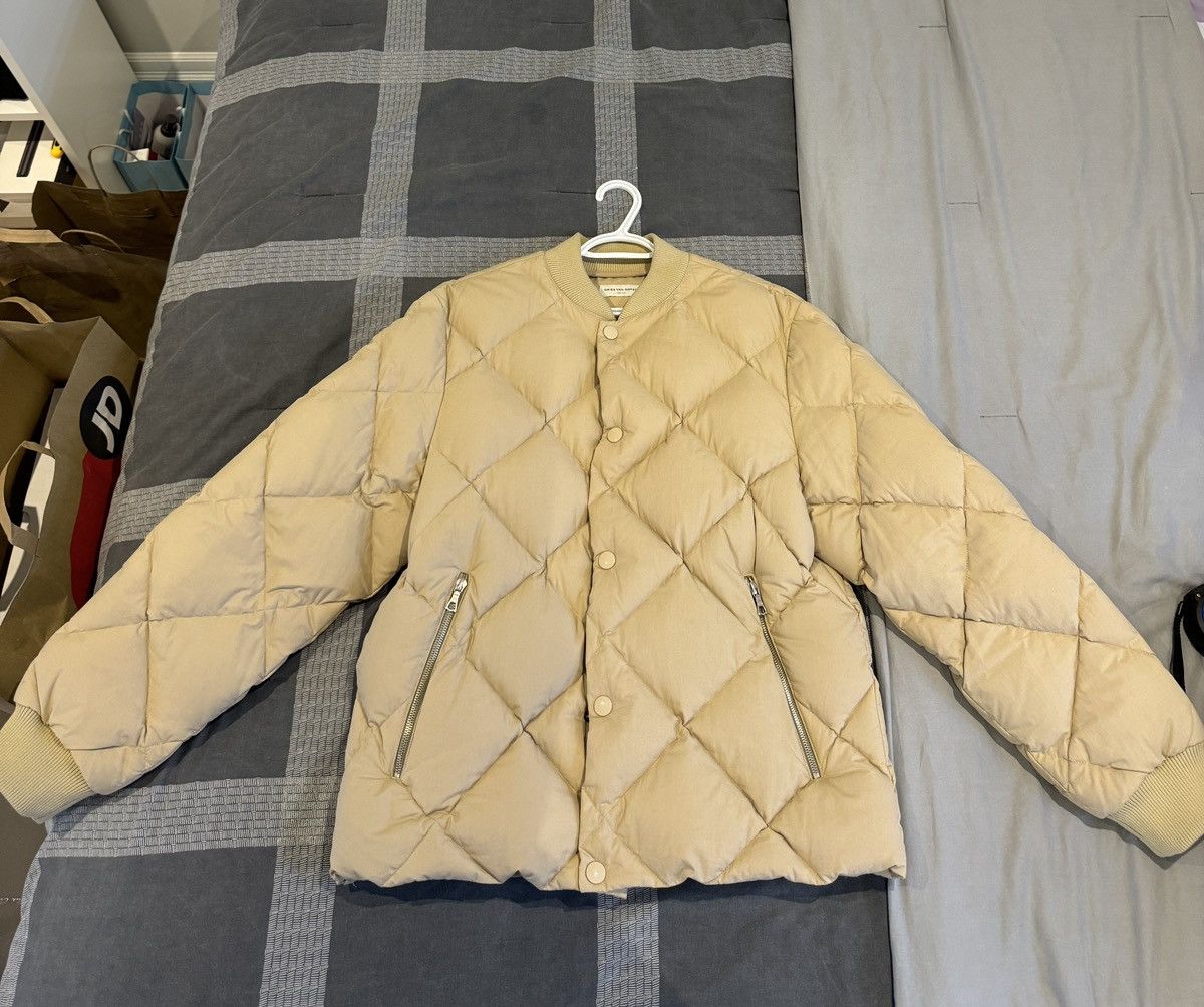 Dries Van Noten Dries Van Noten Beige Down Venice Bomber Jacket Size US M / EU 48-50 / 2 - 1 Thumbnail
