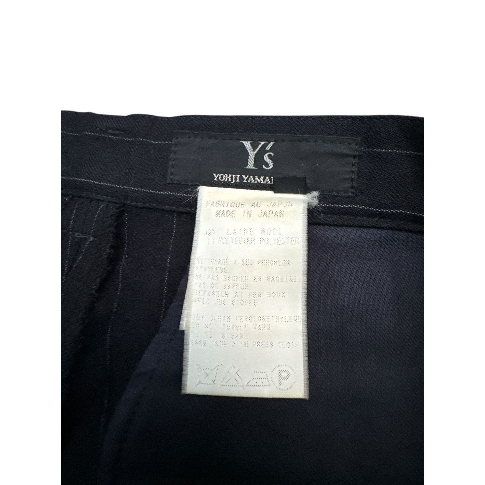 Yohji Yamamoto Dark Navy Wool Wide Pants Size 30" / US 8 / IT 44 - 6 Thumbnail