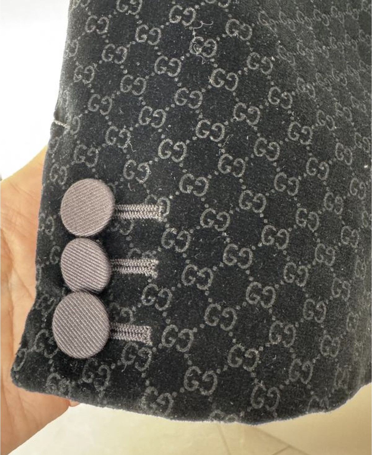 Gucci GUCCI by Tom Ford FW 2004 Monogram Velvet GG Jacket demna Size US M / EU 48-50 / 2 - 5 Thumbnail