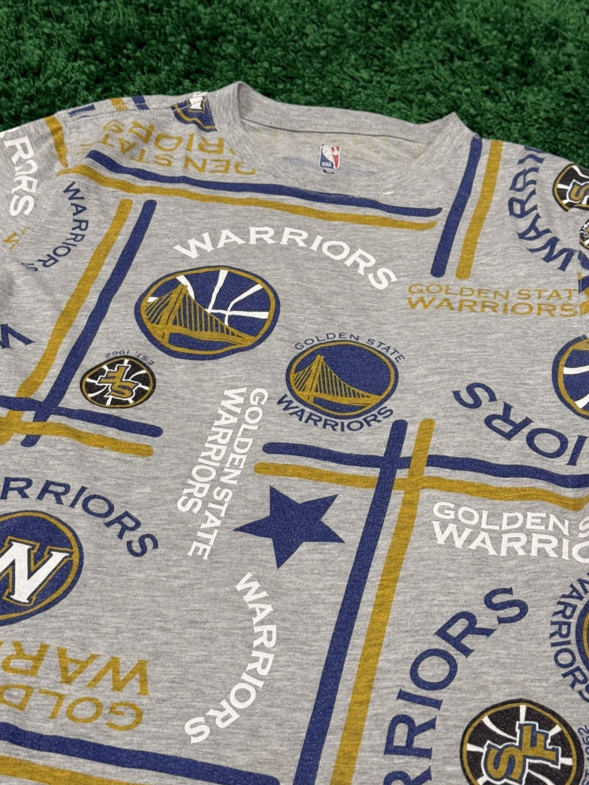 NBA NBA Golden State Warriors San Francisco SF All Over Logo Tee Size US M / EU 48-50 / 2 - 3 Thumbnail