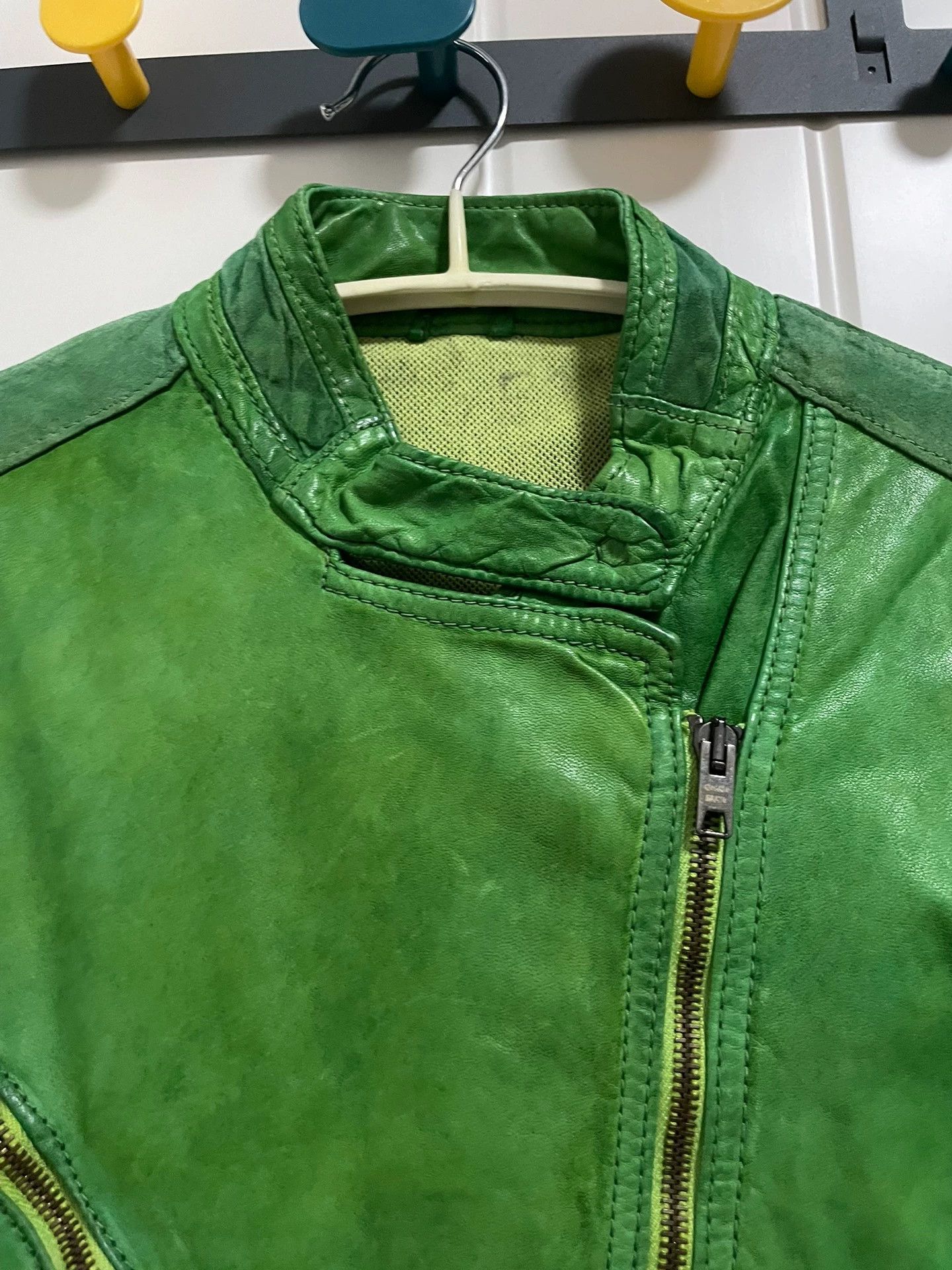 Giorgio Brato Giorgio Brato Waxed Lambskin-Suede Short Jacket Size 40 Size S / US 4 / IT 40 - 2 Thumbnail