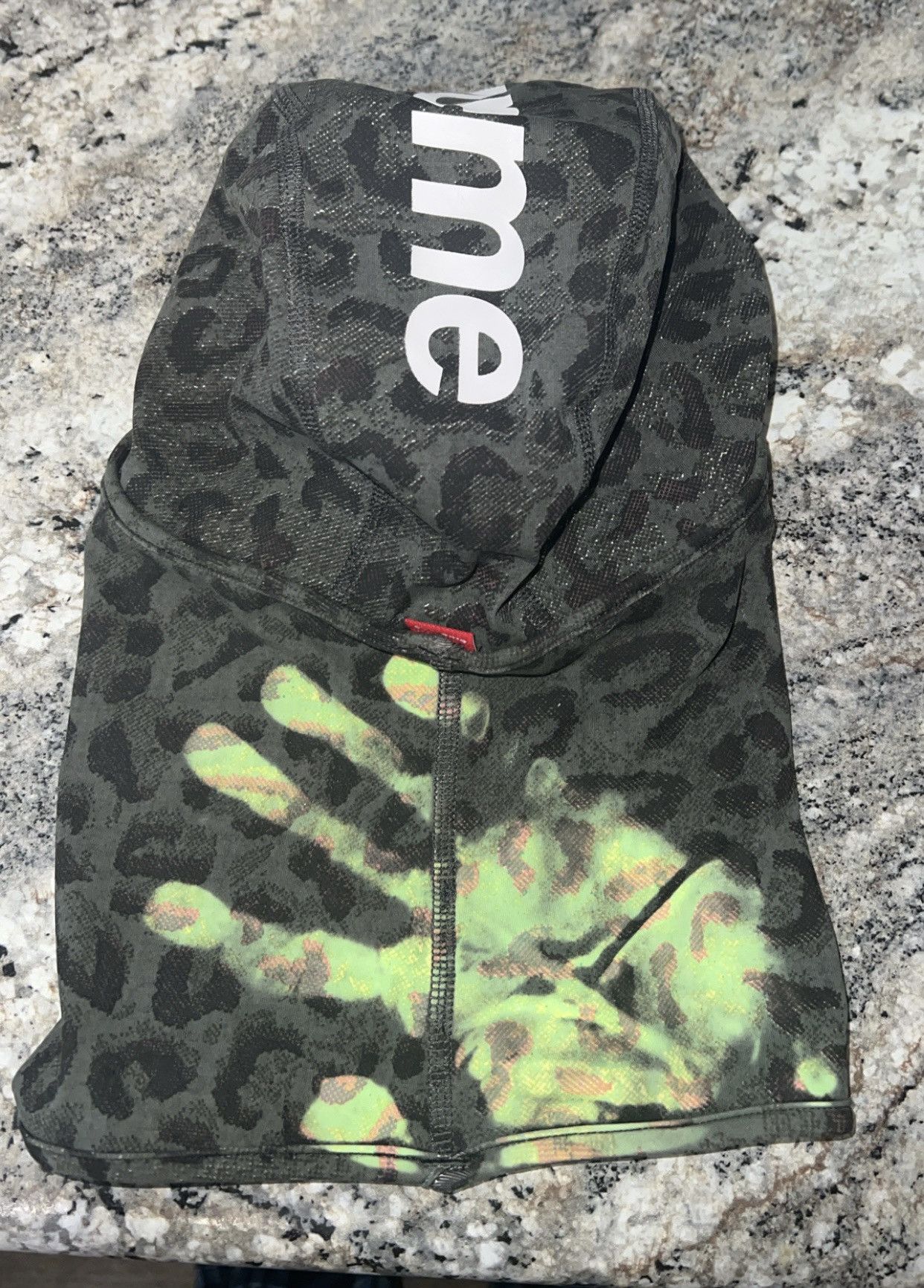Supreme Supreme Heat Reactive Balaclava In Green Leapord