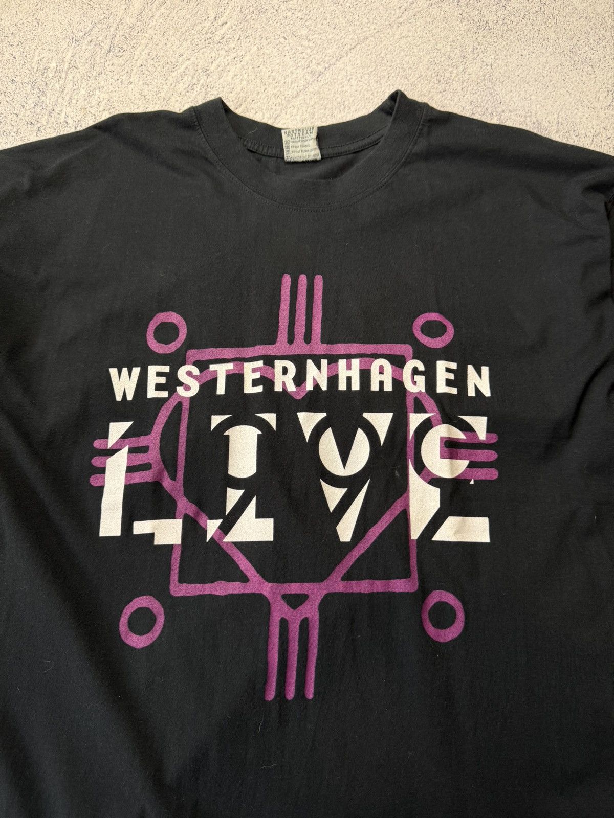 Band Tees Vintage Westernhagen Live Graphic T-Shirt Black Size XL Size US XL / EU 56 / 4 - 5 Thumbnail