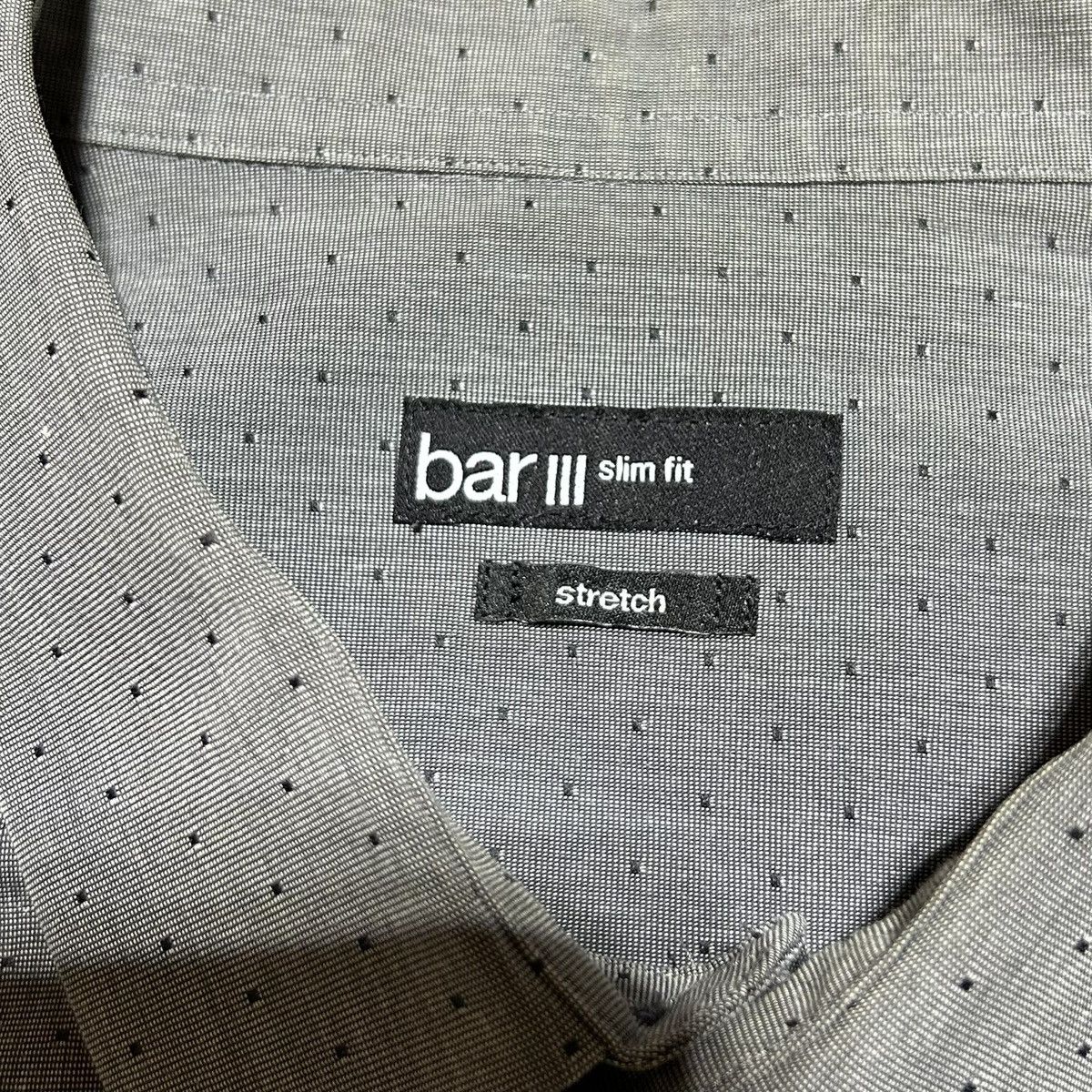 Bar III Bar III Dress Shirt Long Sleeve Geometric Mens XL 17 34-35 Size US XL / EU 56 / 4 - 2 Thumbnail