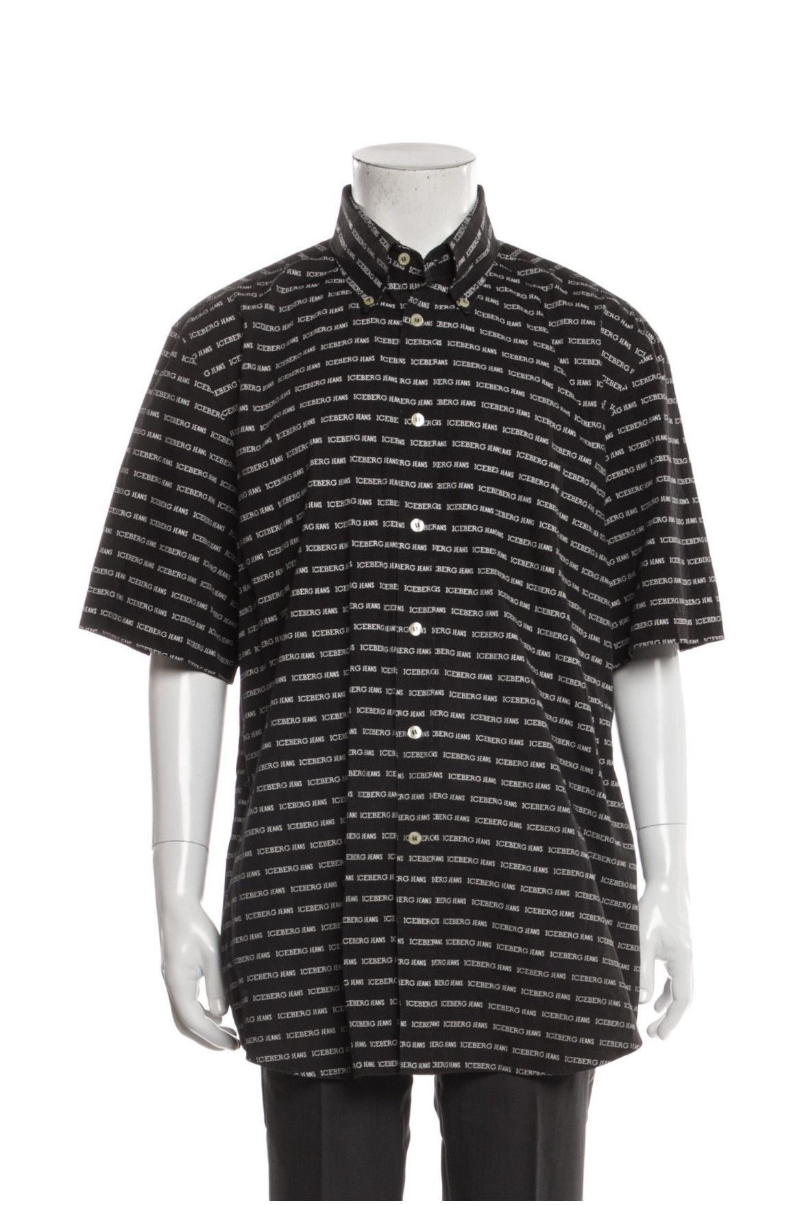 Iceberg Iceberg | Printed Short Sleeve Shirt Size US XXL / EU 58 / 5 - 1 Thumbnail