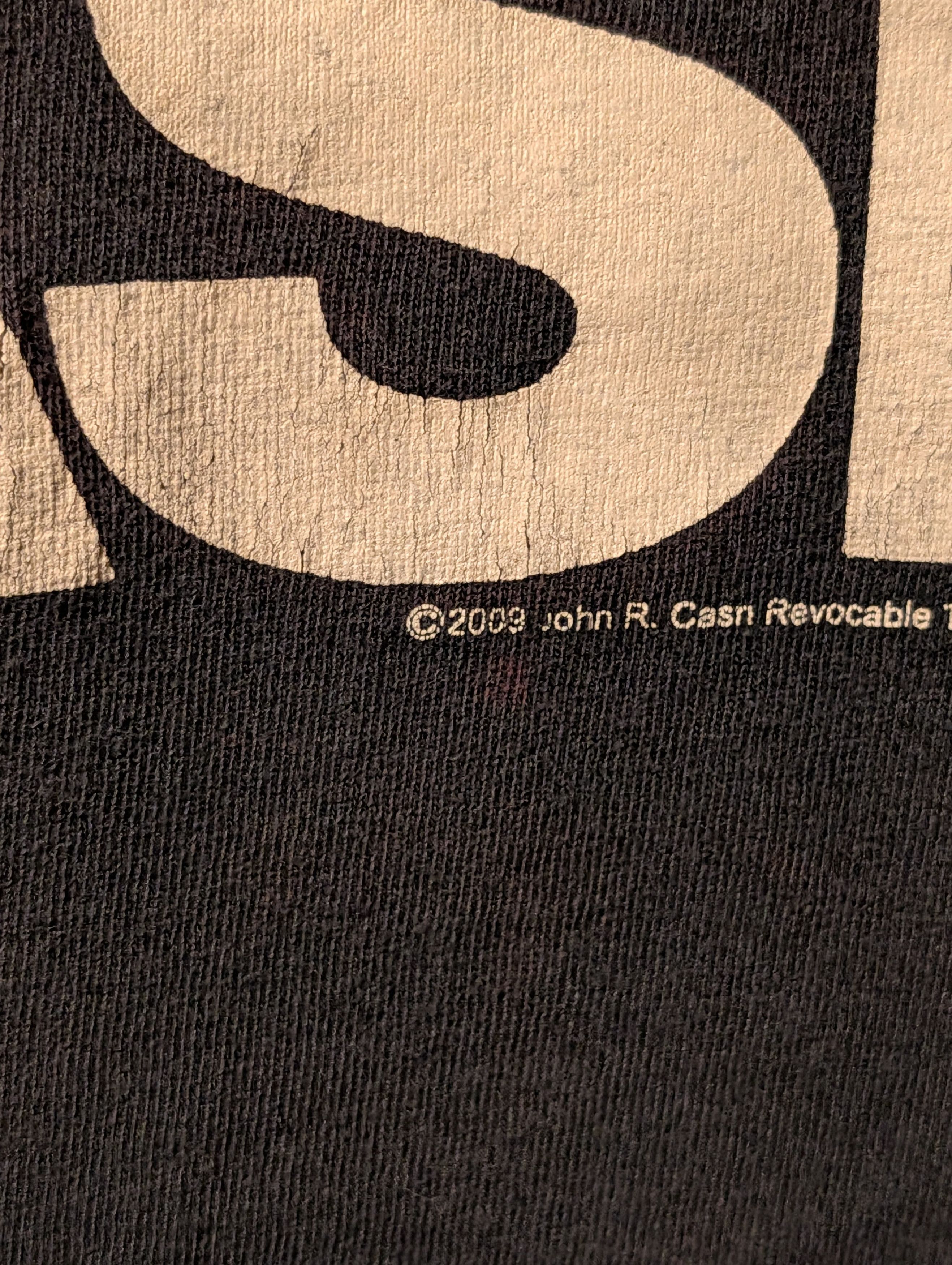 Band Tees Vtg Johnny Cash Middle Finger San Quentin Graphic T-Shirt Size US M / EU 48-50 / 2 - 3 Thumbnail